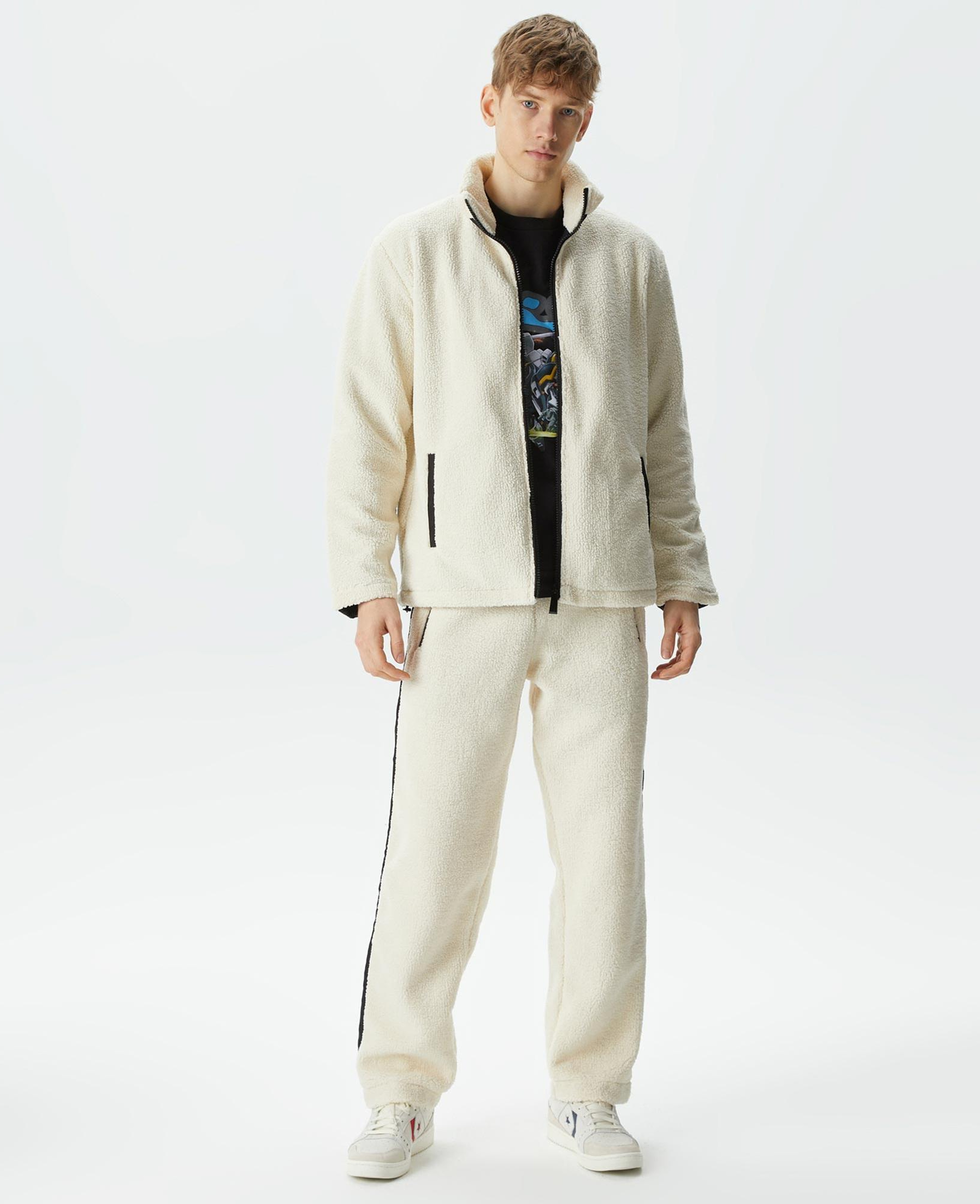 The Stay Line Hugger Unisex Krem Ceket