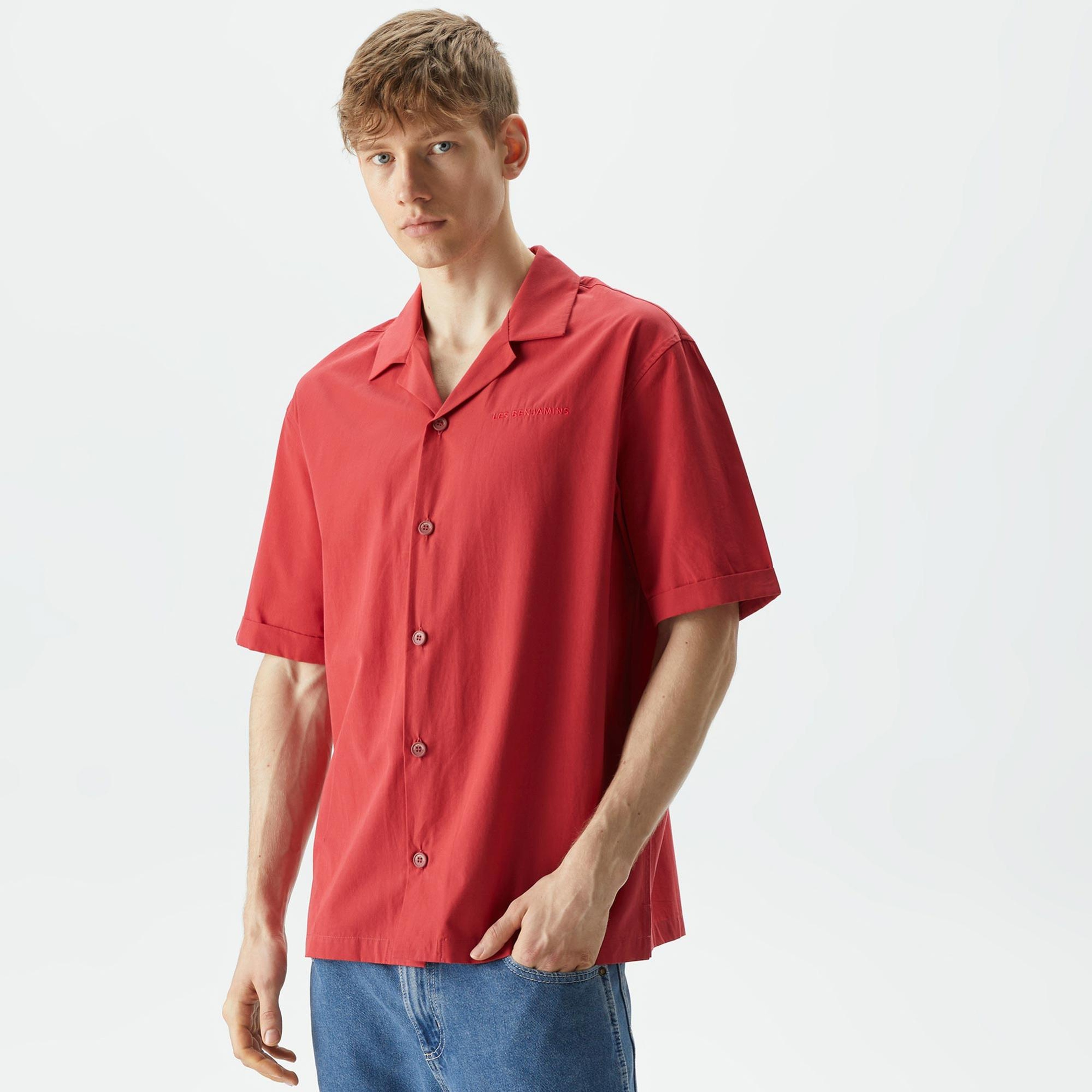 Les Benjamins Essential Erkek Kırmızı Gömlek
