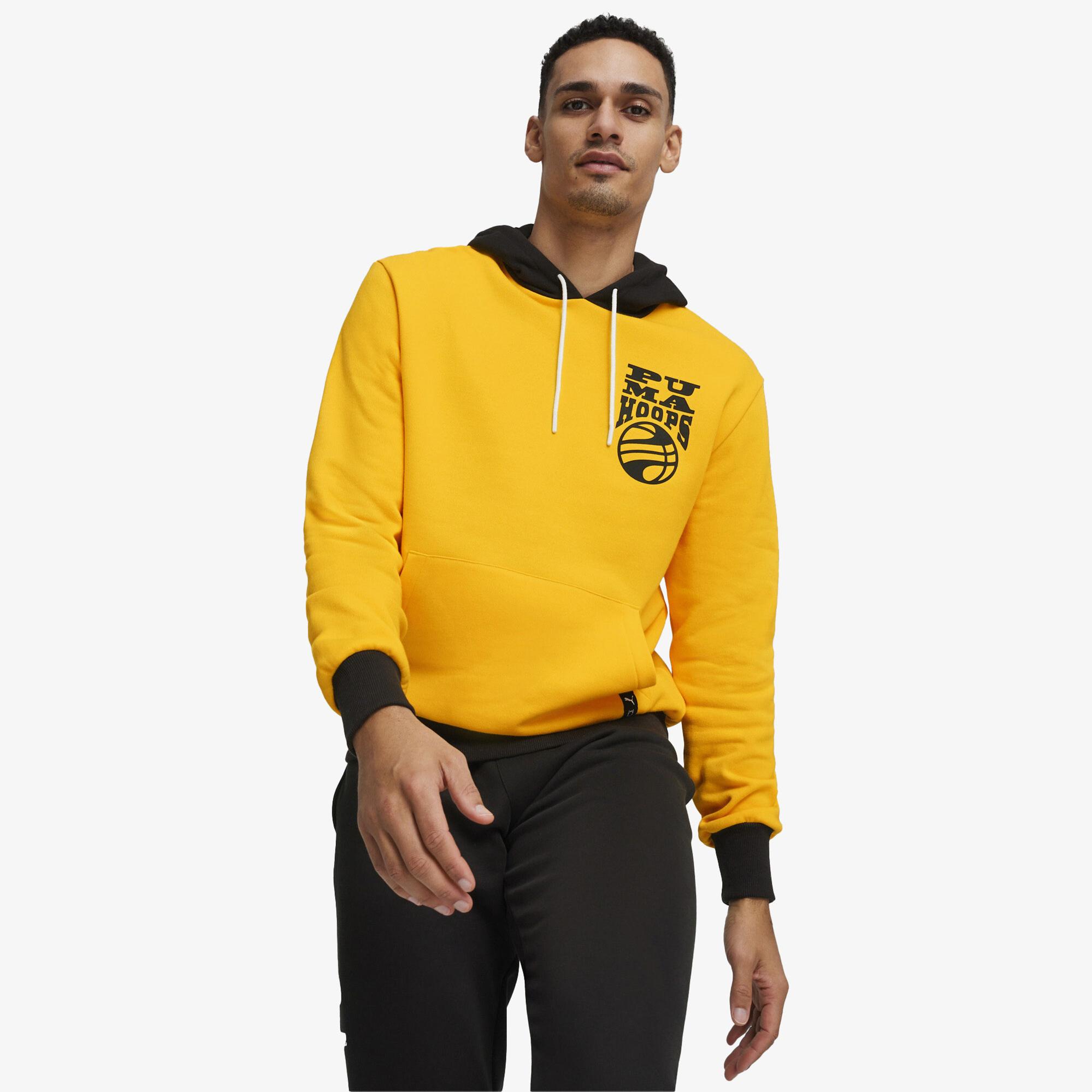 Puma Posterize 2.0 Erkek Sarı Hoodie