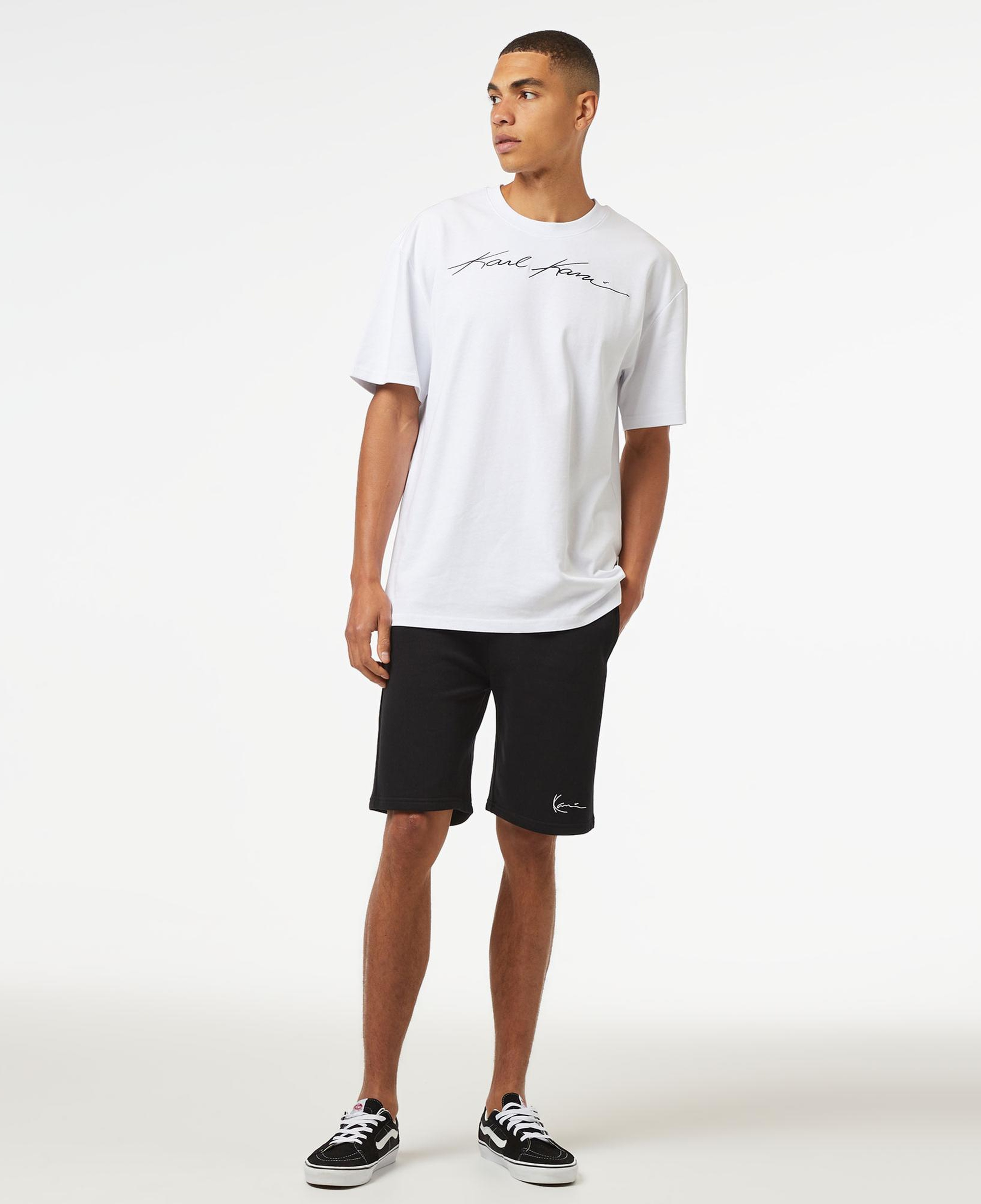 Karl Kani Autograph Heavy Jersey Boxy Erkek Beyaz T-Shirt