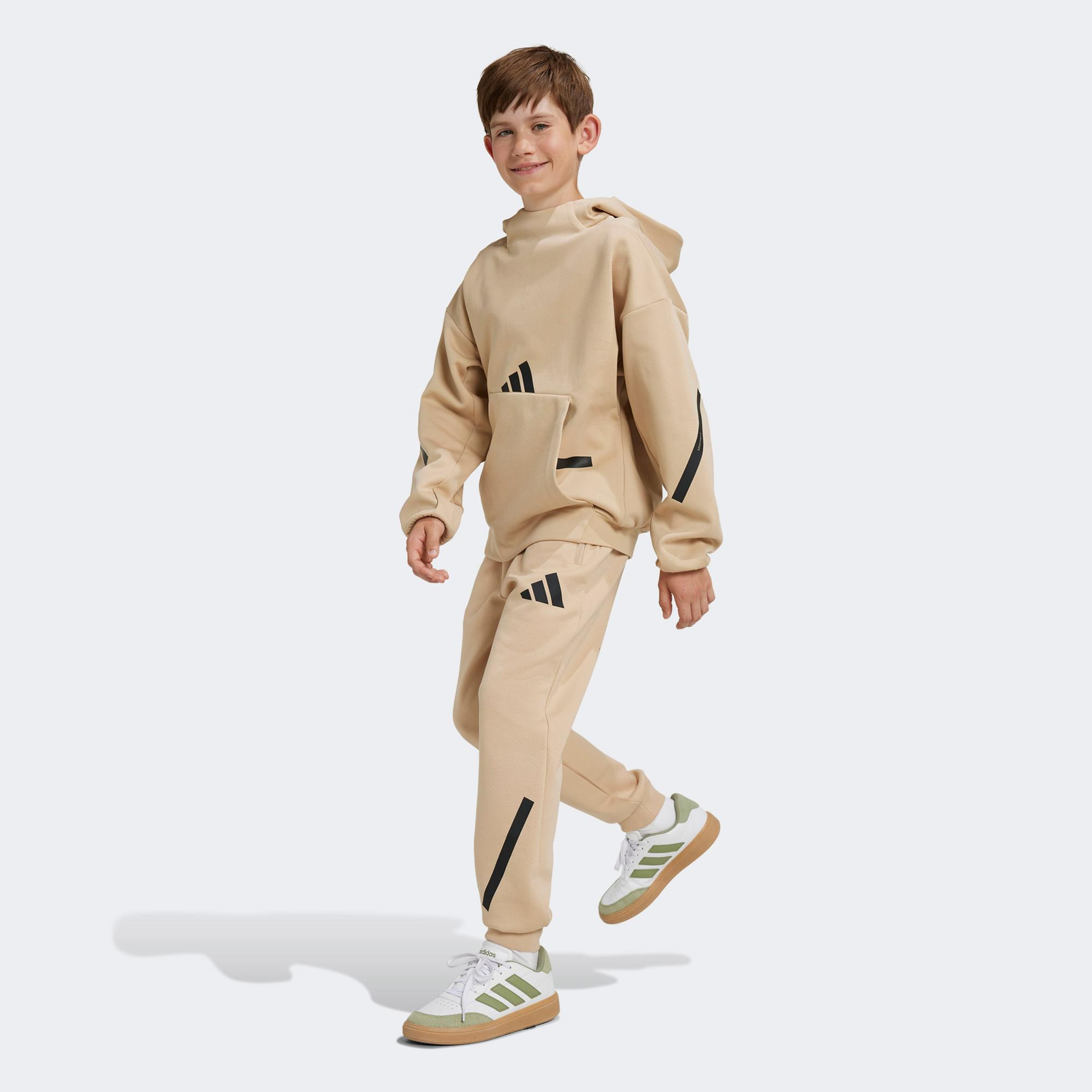 adidas Z.N.E. Tapered-Leg Çocuk Bej Eşofman Altı