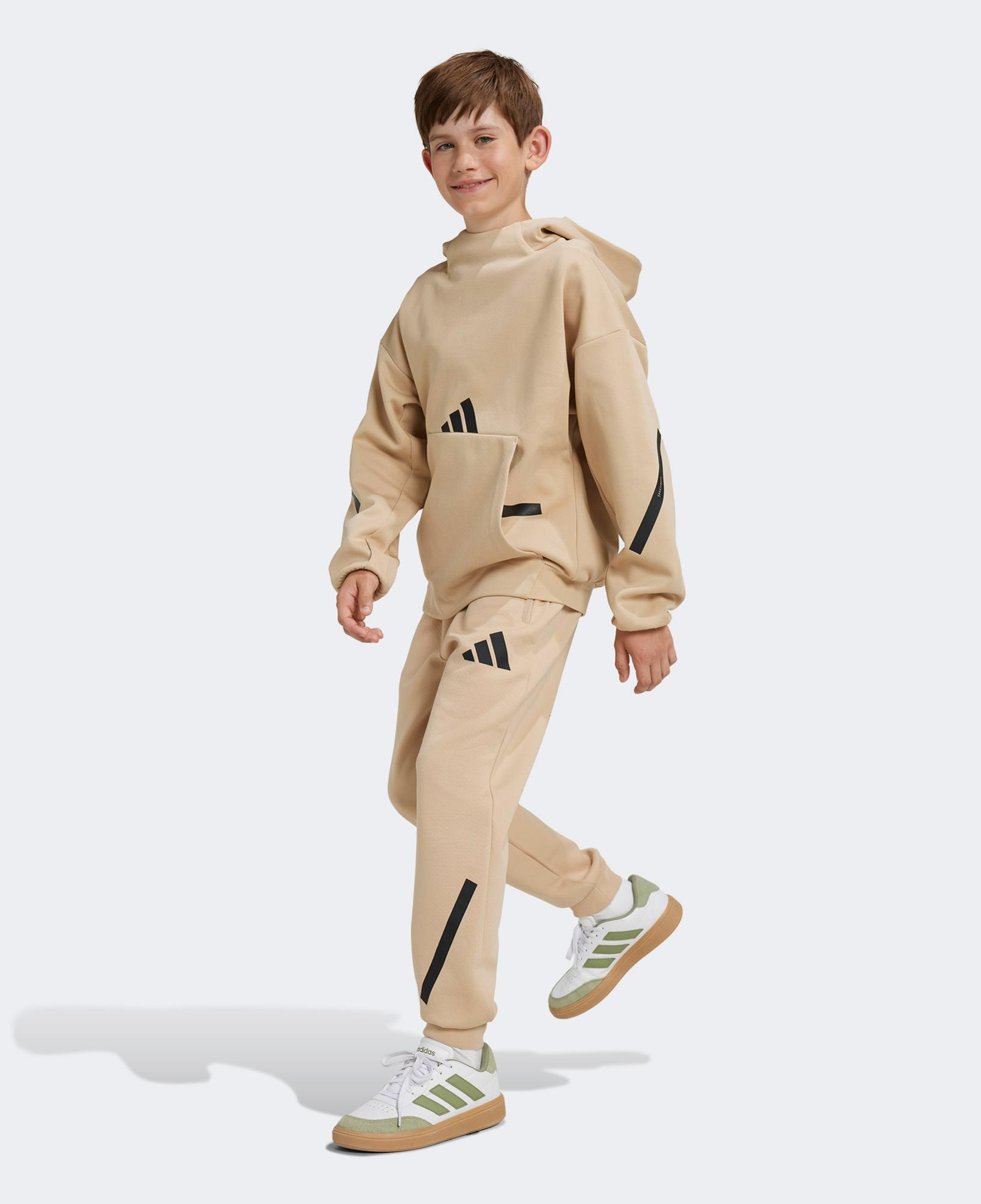 adidas Z.N.E. Tapered-Leg Çocuk Bej Eşofman Altı