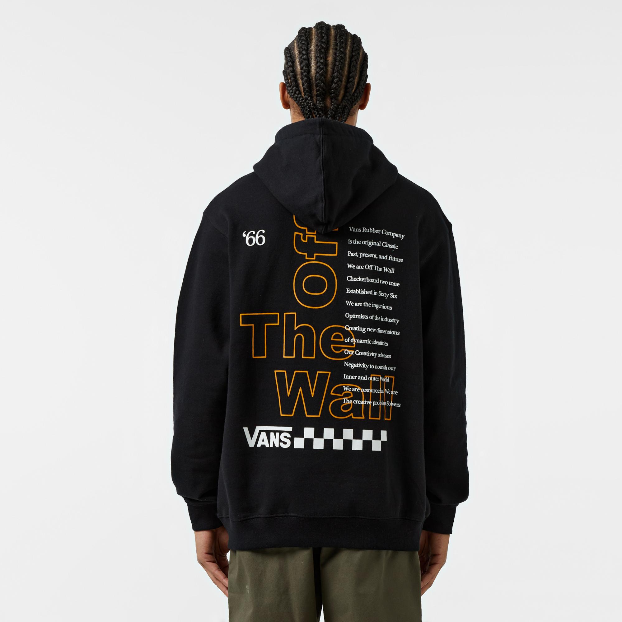Vans Posted Loose Crew Erkek Siyah Sweatshirt