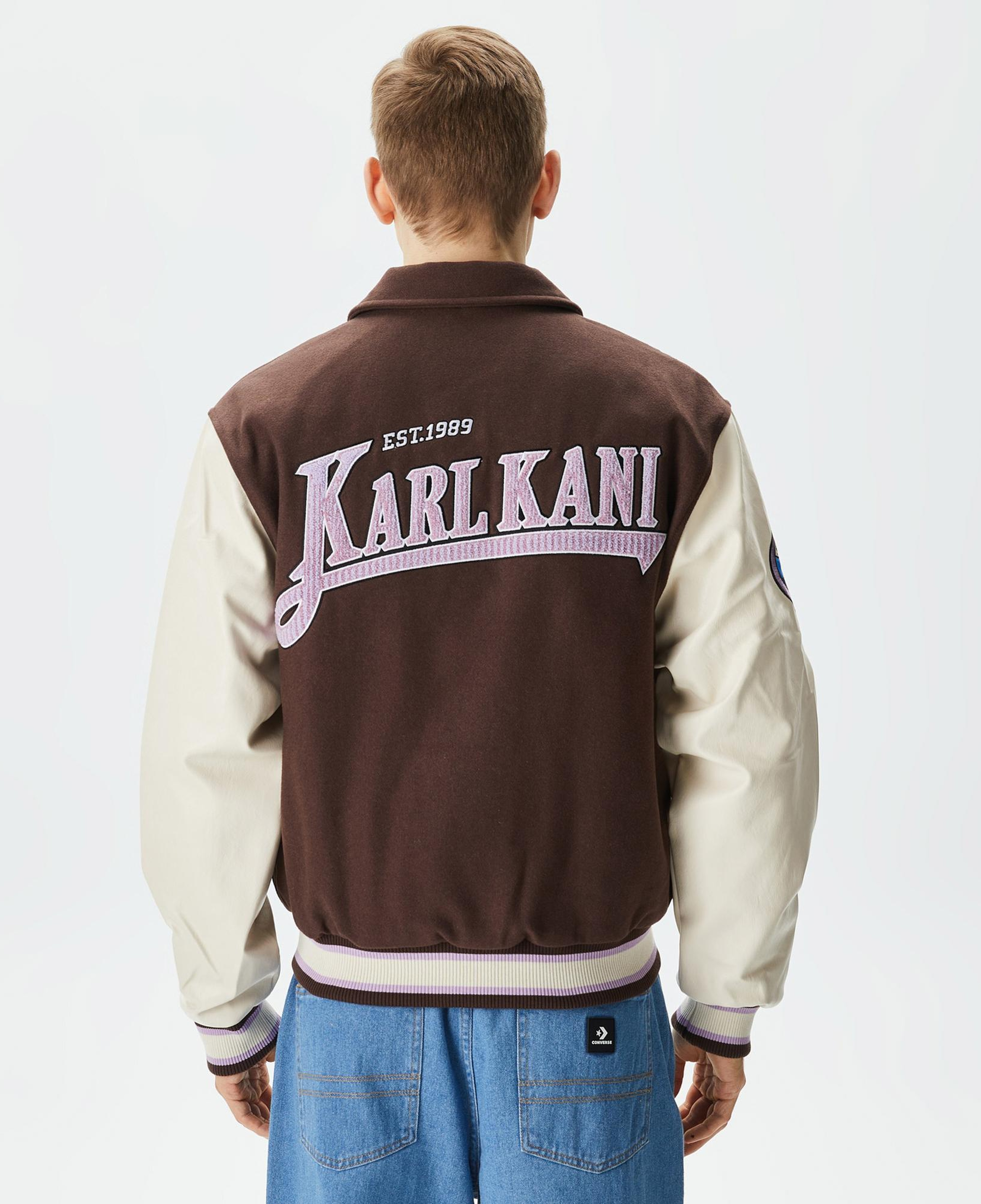 Karl Kani Chest Signature Block College Erkek Kahverengi Ceket