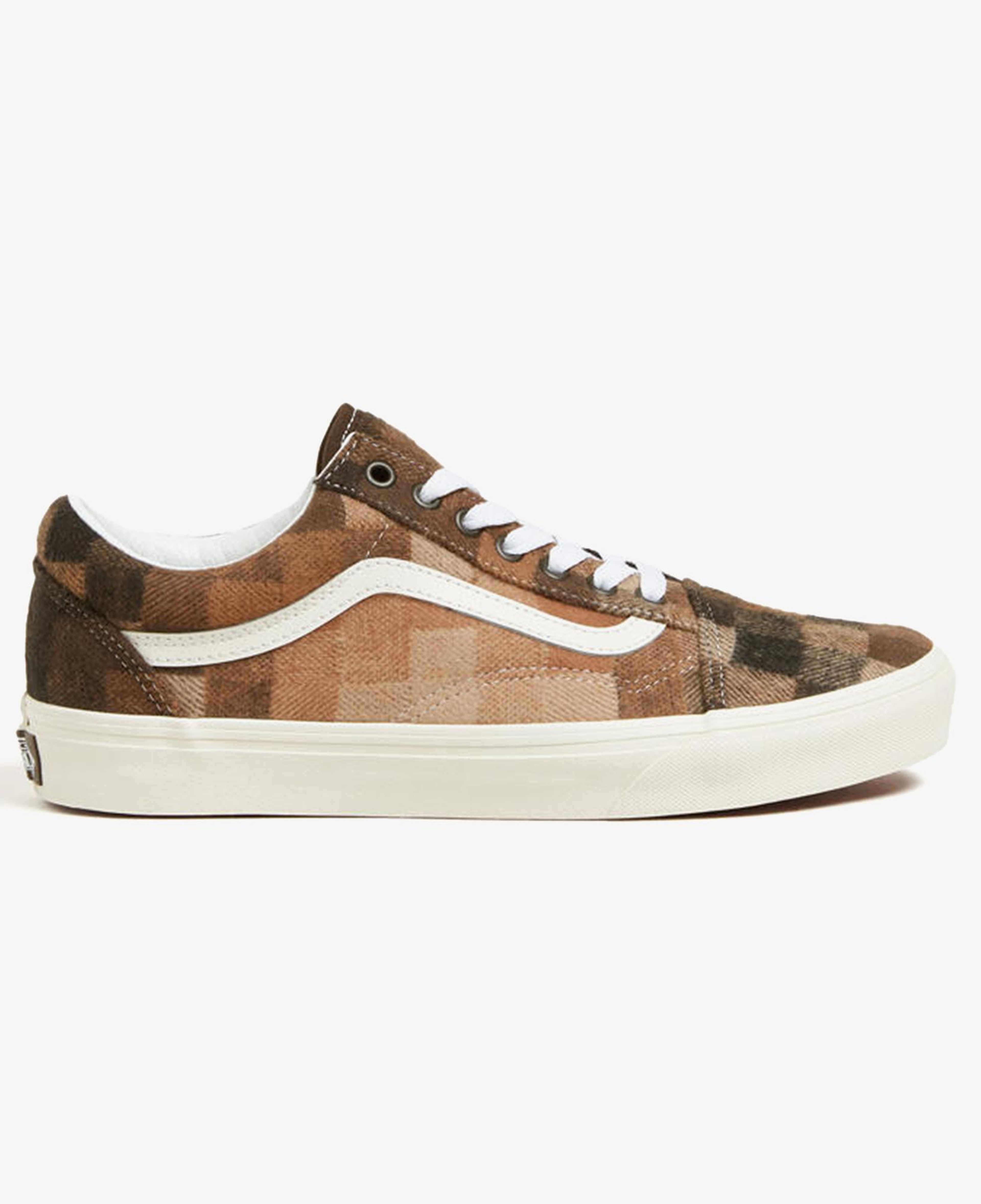 Vans Old Skool Checkerboard Unisex Kahverengi Sneaker