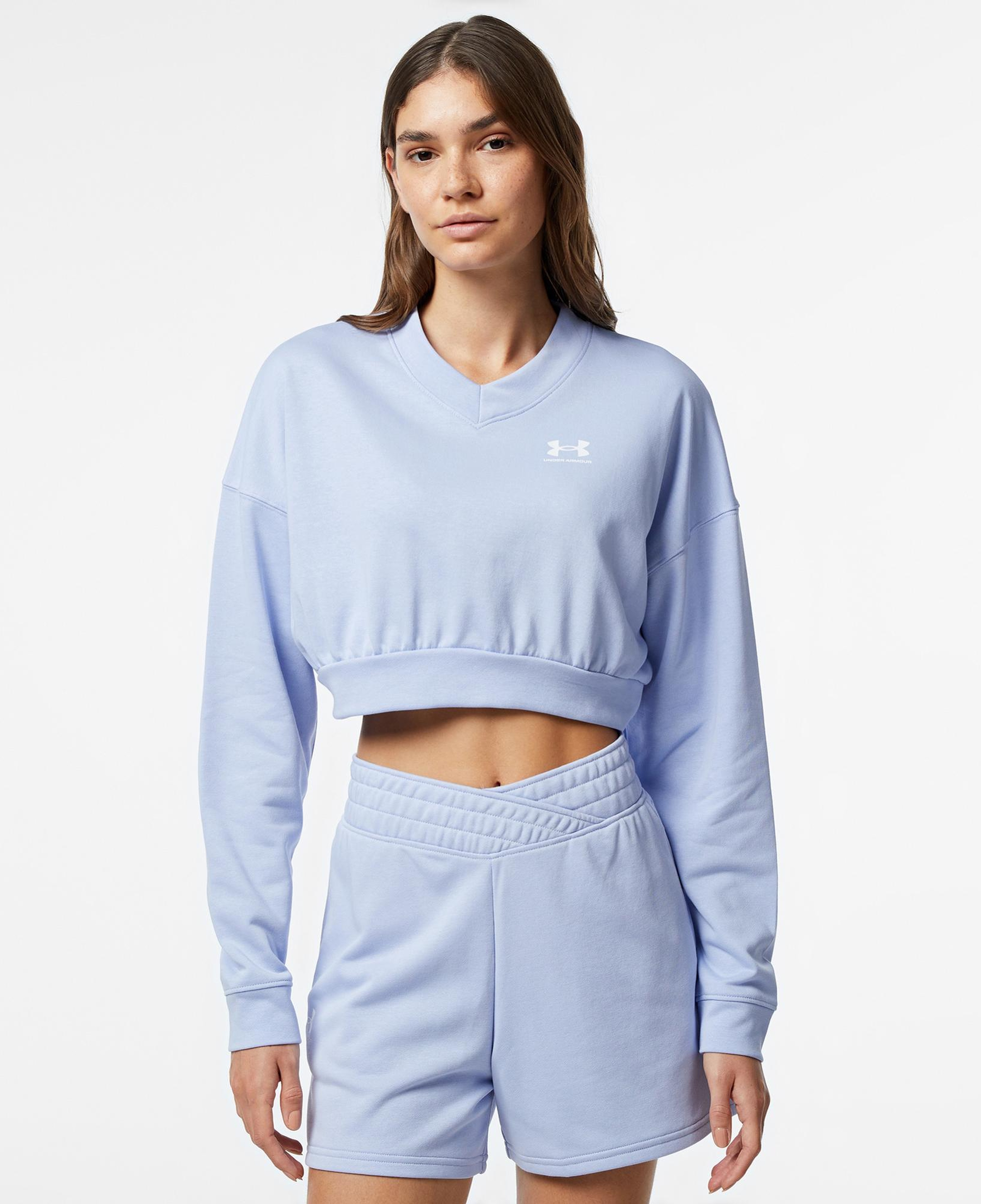 Under Armour Rival Terry Oversized Kadın Crop Sweatshirt