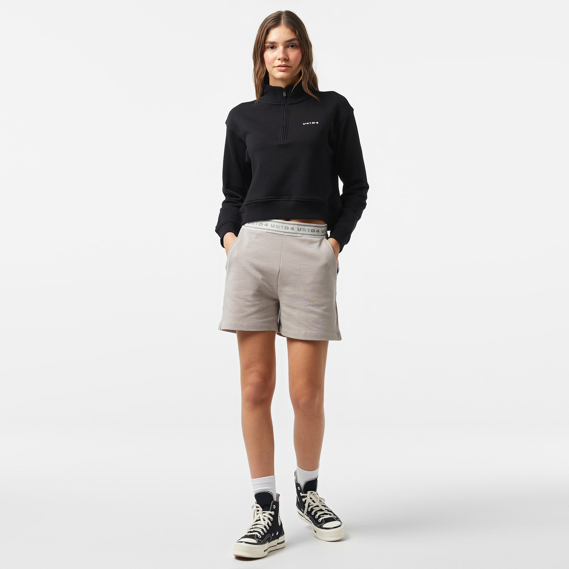 United4 Classic Kadın Gri Şort