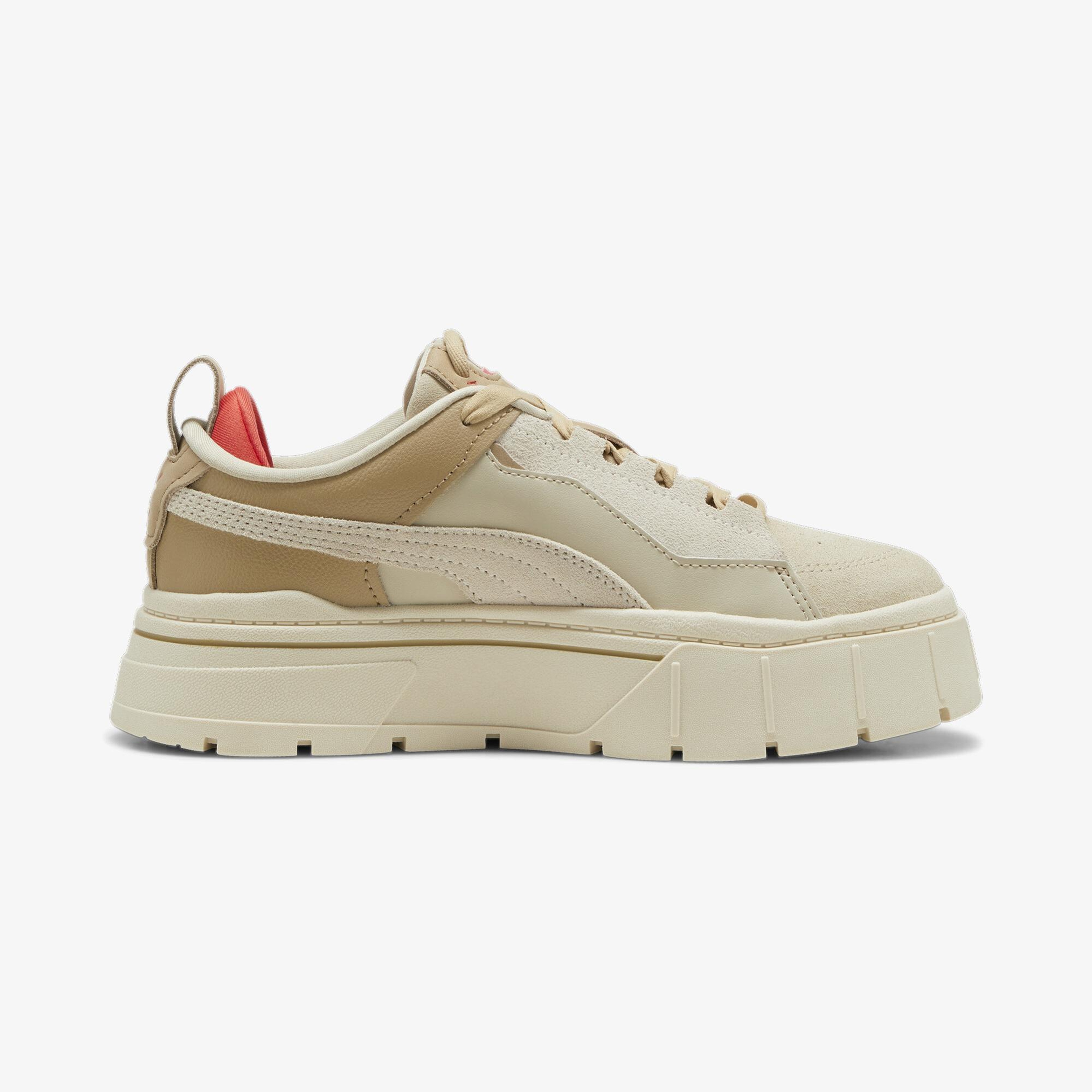Puma Mayze Stack Xpl No Filter Kadın Krem Spor Ayakkabı