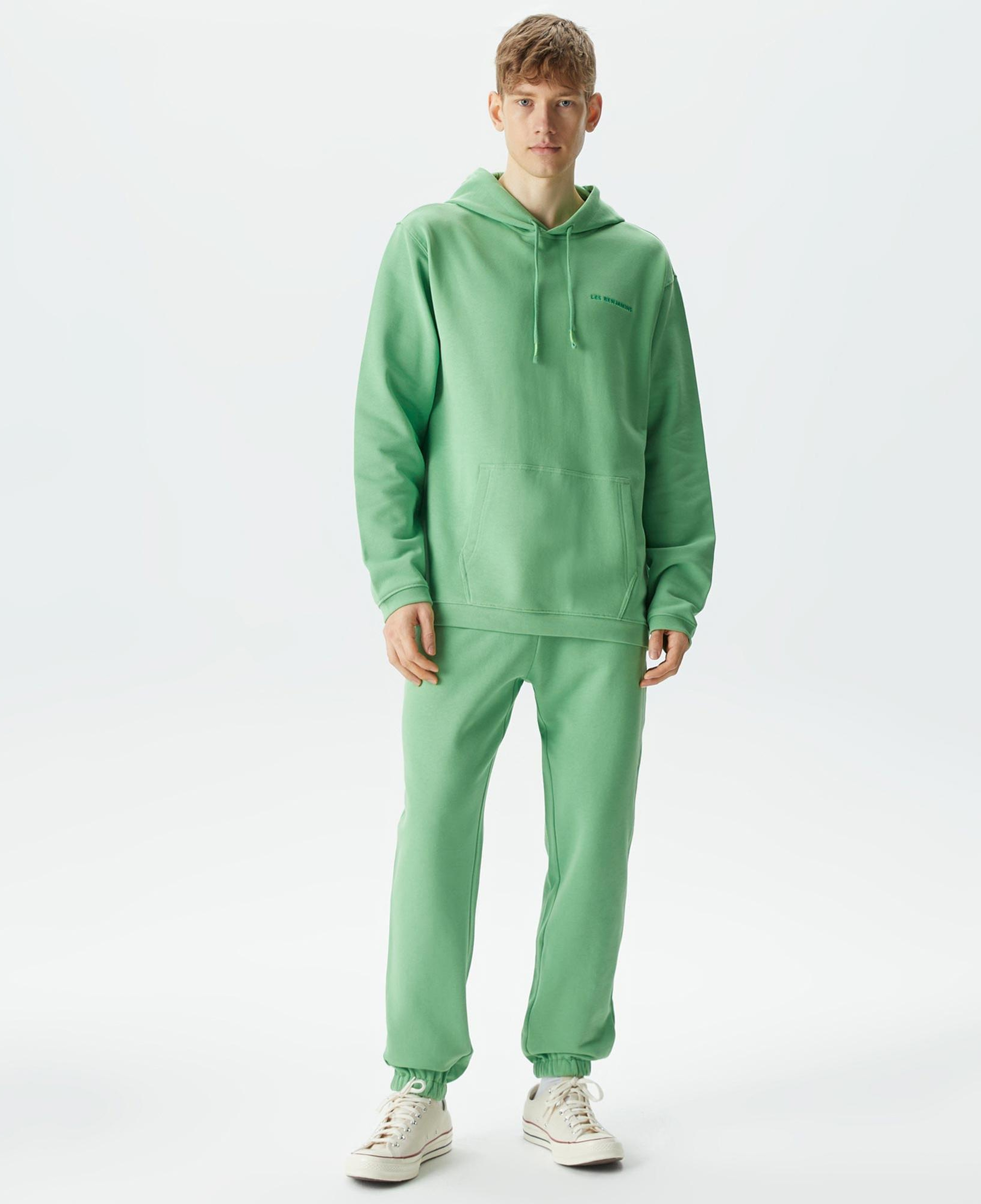 Les Benjamins Essential 305 Erkek Yeşil Hoodie