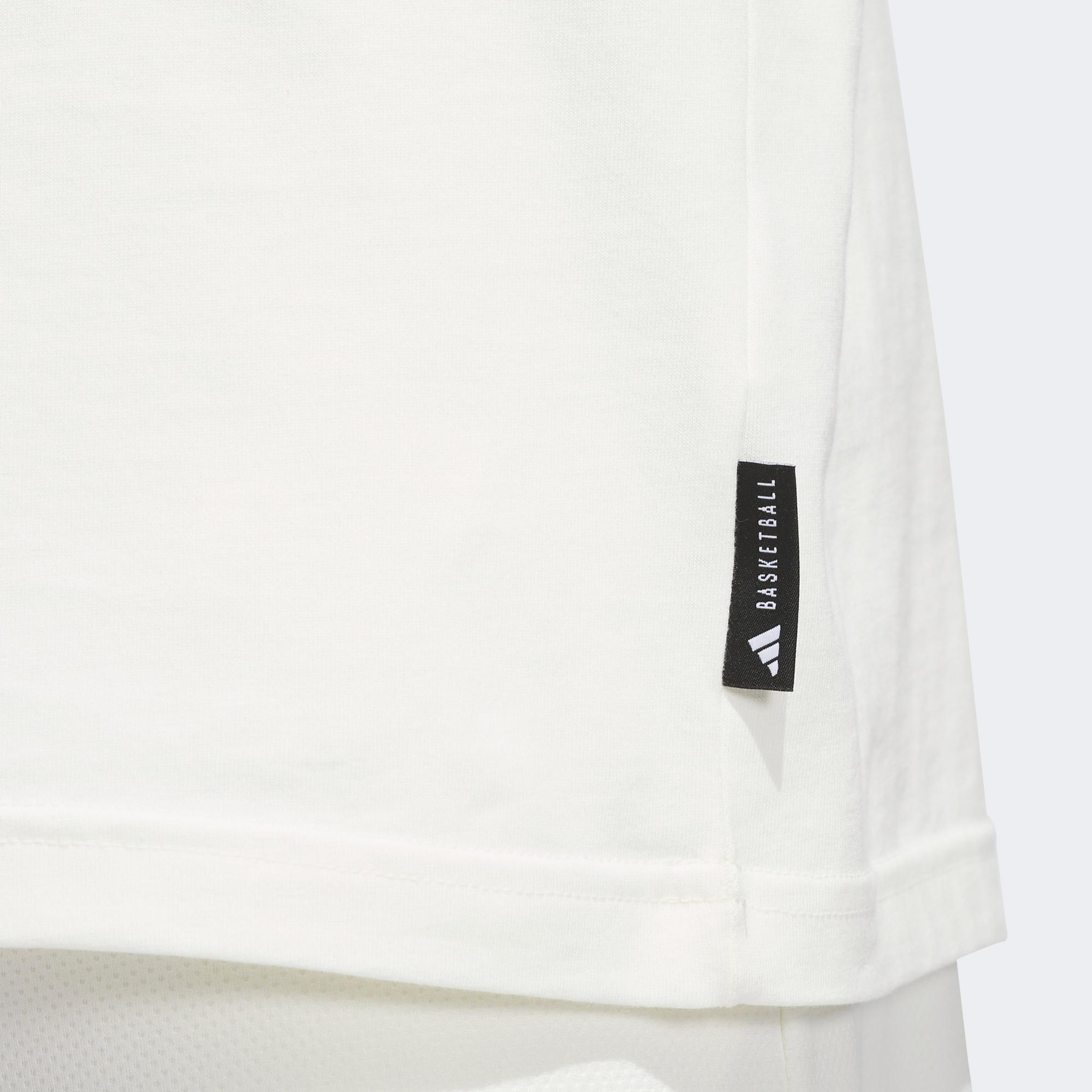 adidas Select Long Sleeve Erkek Beyaz T-Shirt