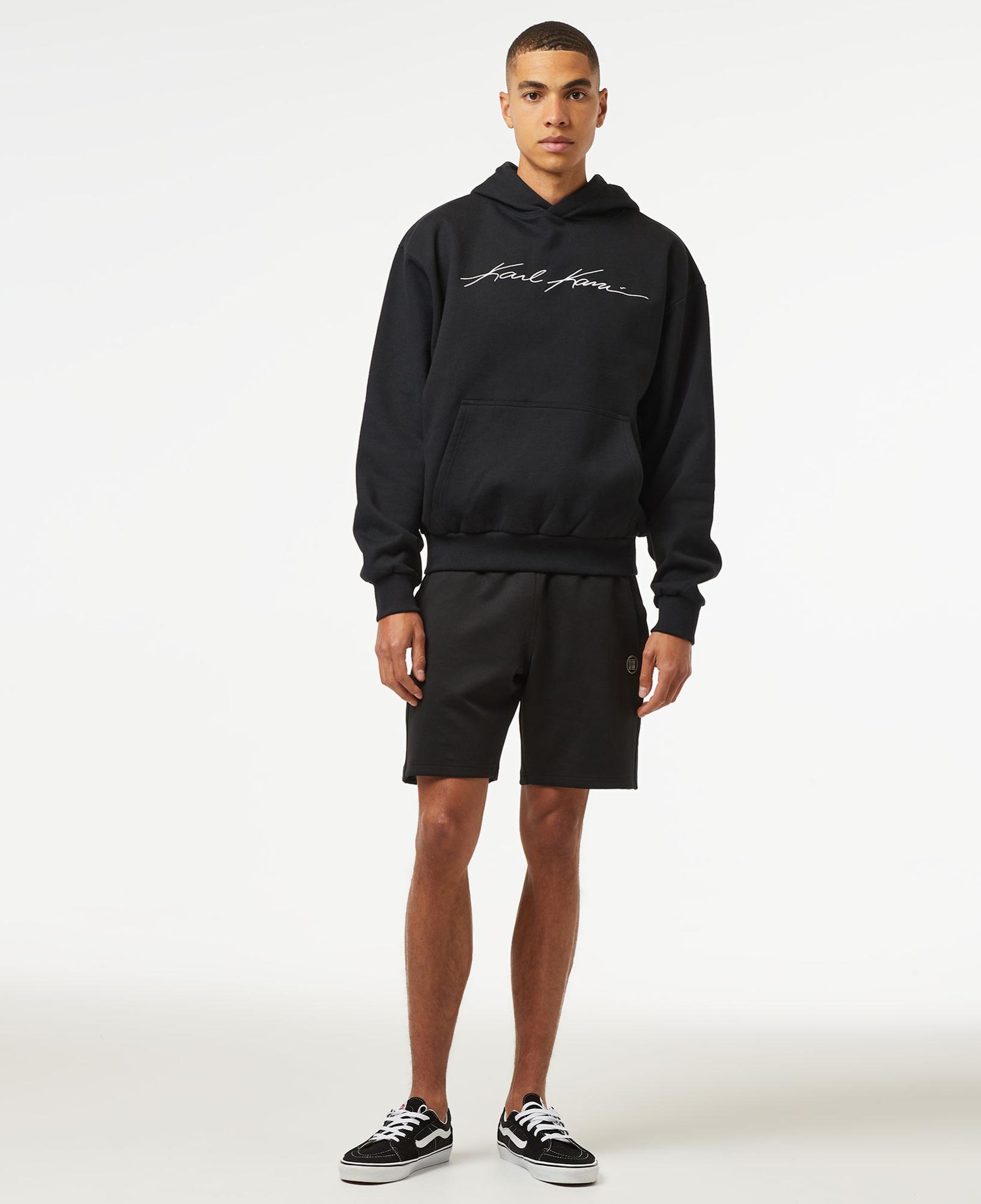 Karl Kani Autograph Heavy Sweat Os Erkek Siyah Hoodie