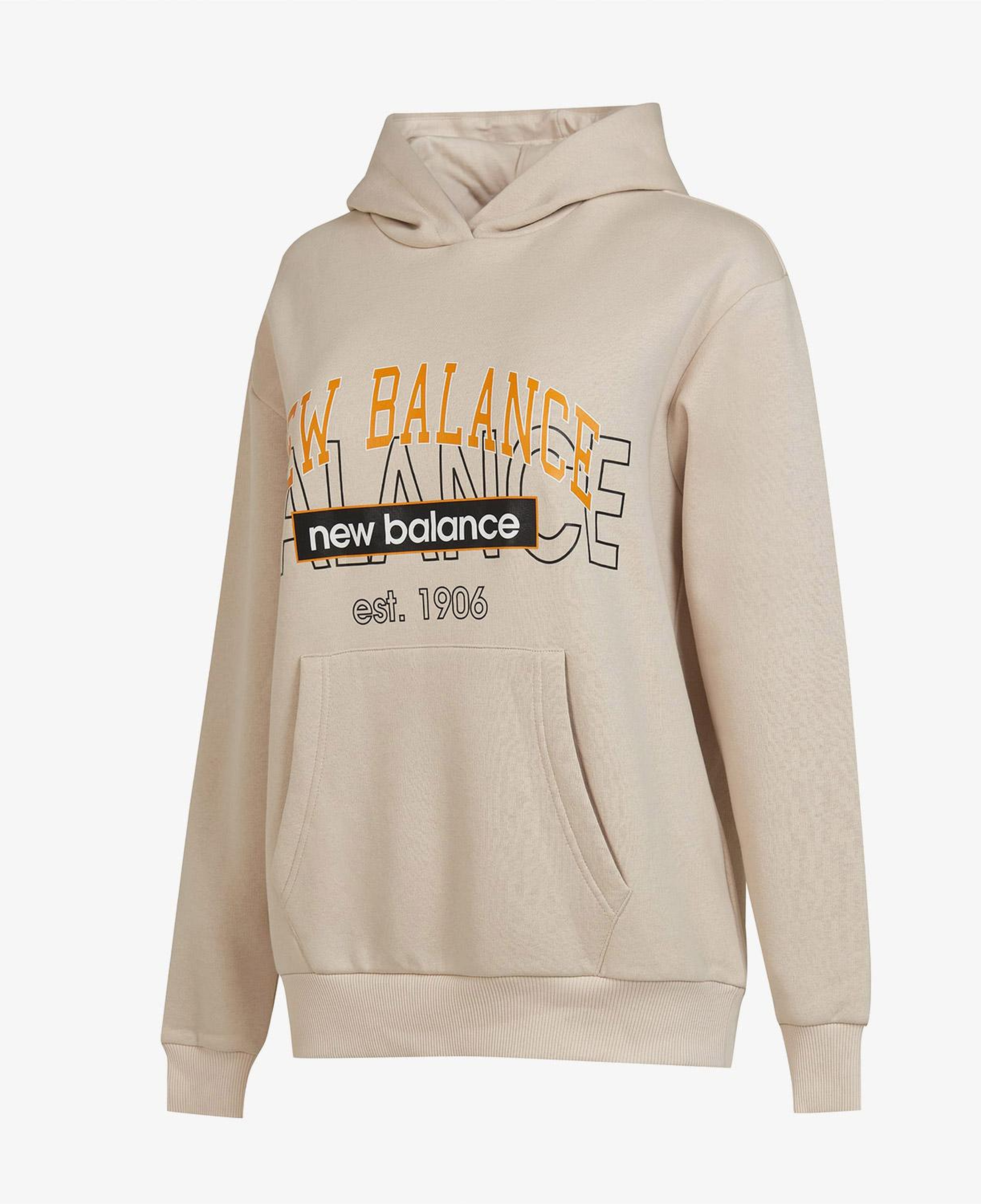 New Balance UNH3406 Unisex Bej Sweatshirt