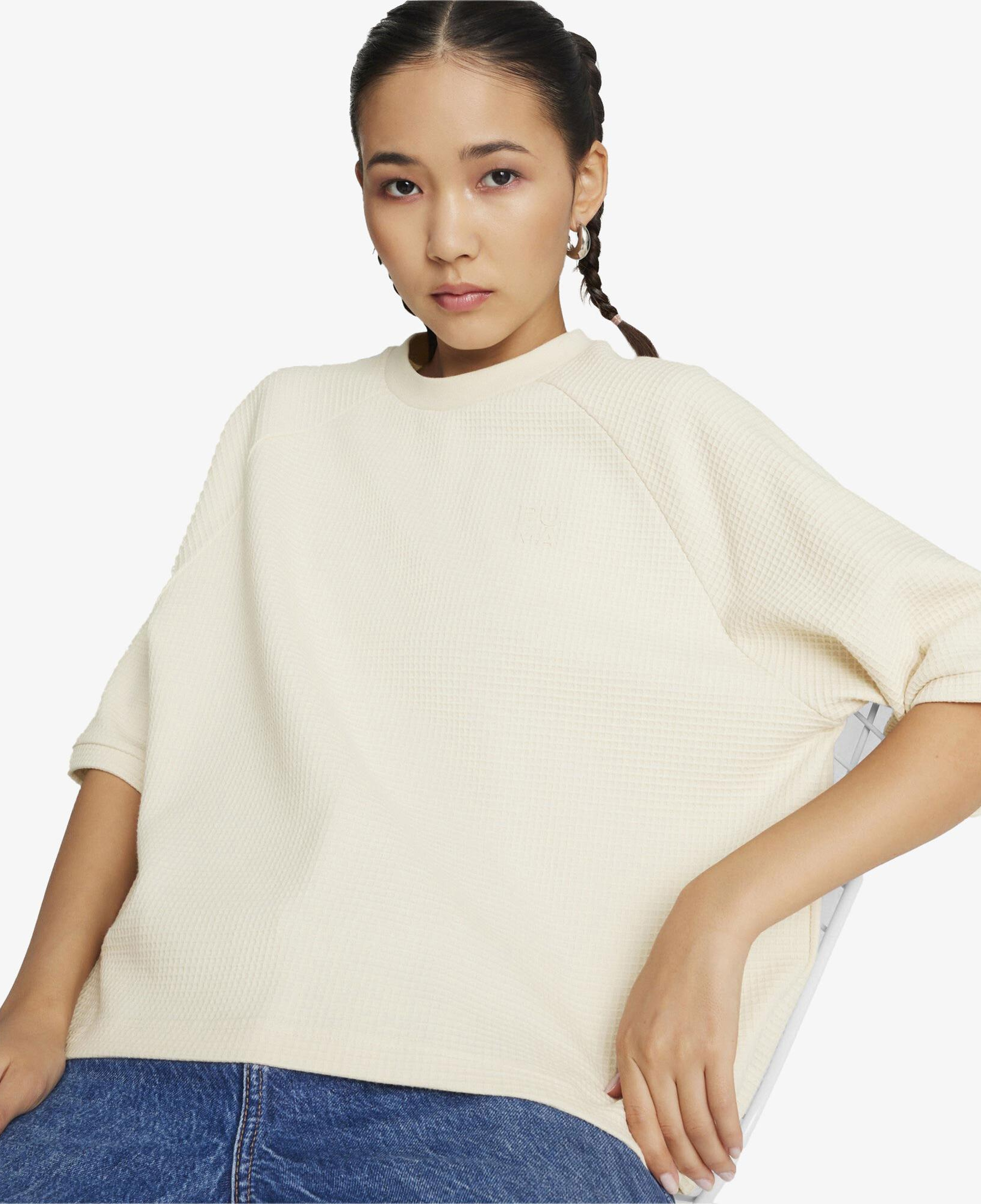 Puma infuse Relaxed Kadın Krem T-Shirt