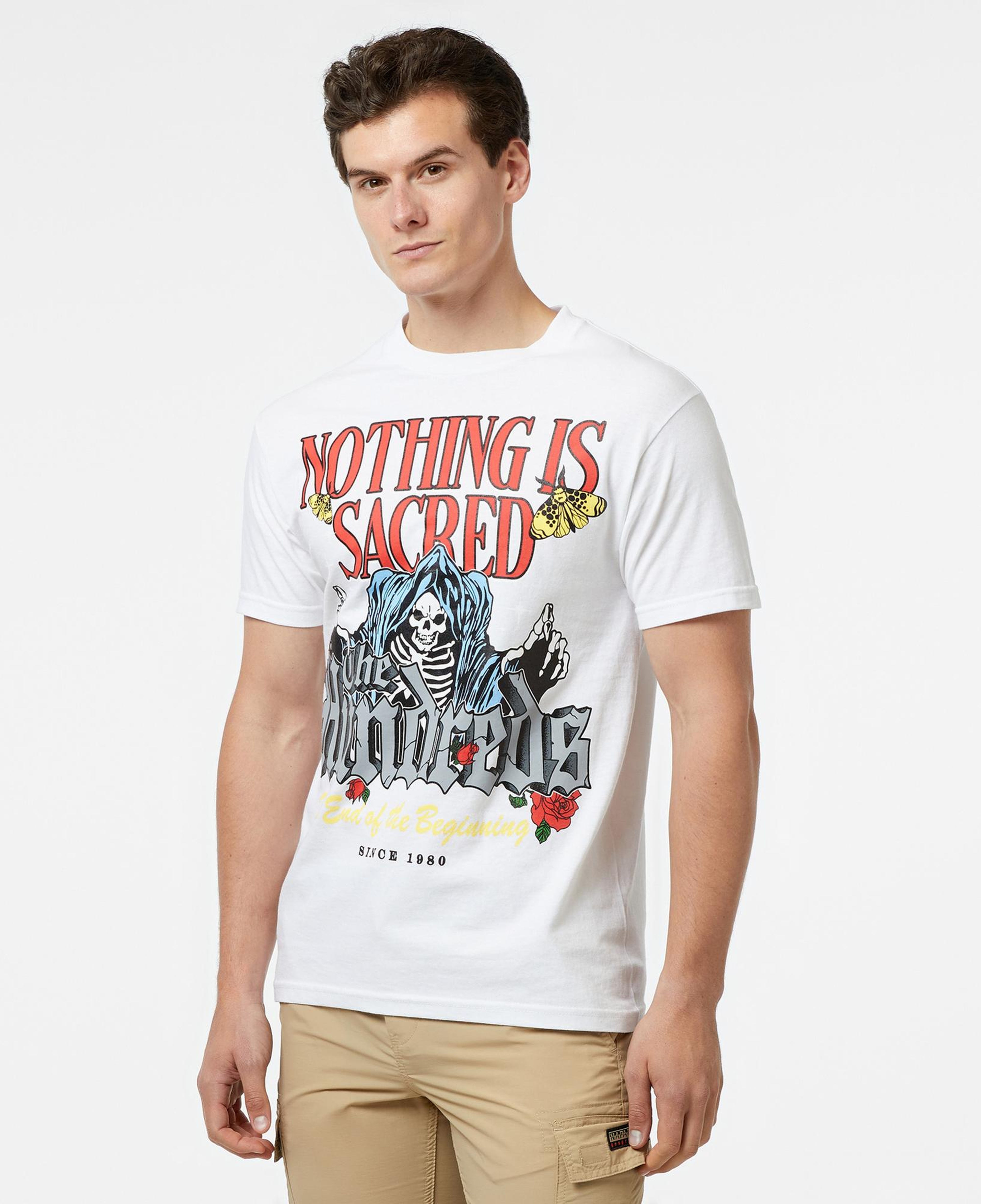 The Hundreds Sacred Beginnings Erkek Beyaz T-Shirt