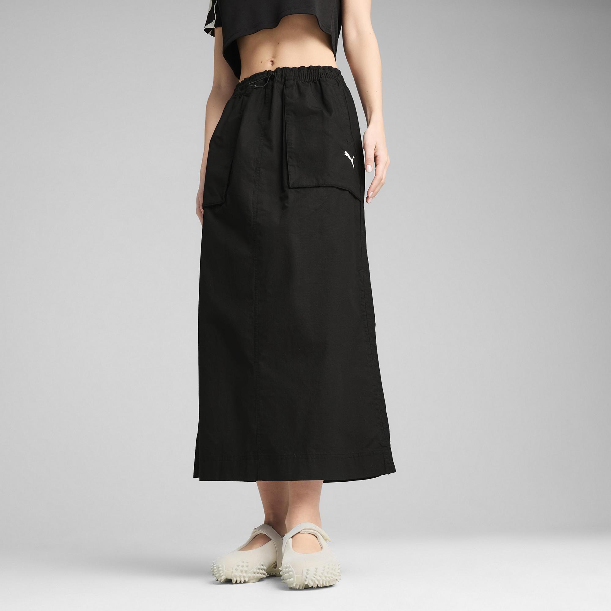 Puma Future Puma Archive Skirt Kadın Siyah Maxi Etek