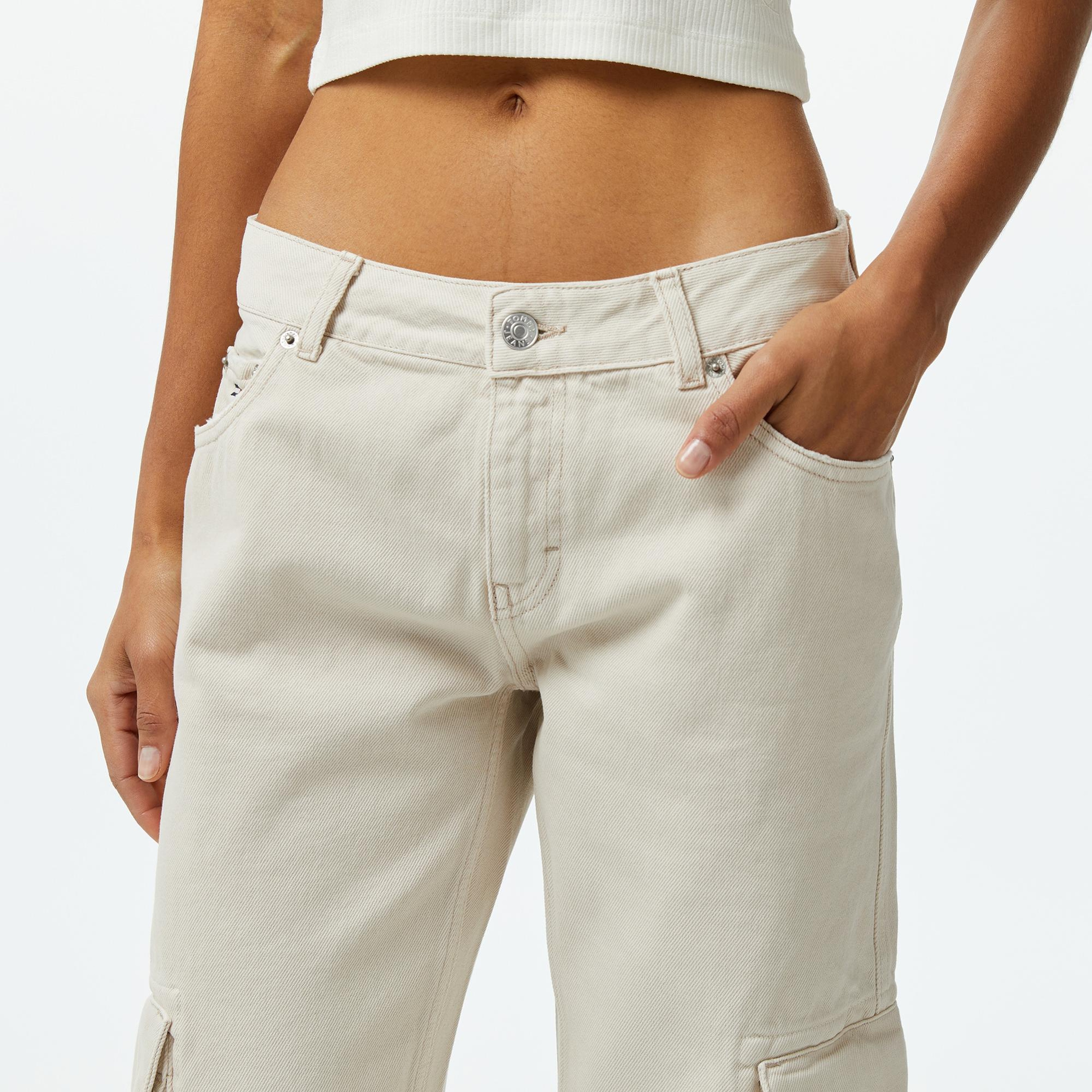 Tommy Jeans Sophie Denim Kadın Krem Pantolon