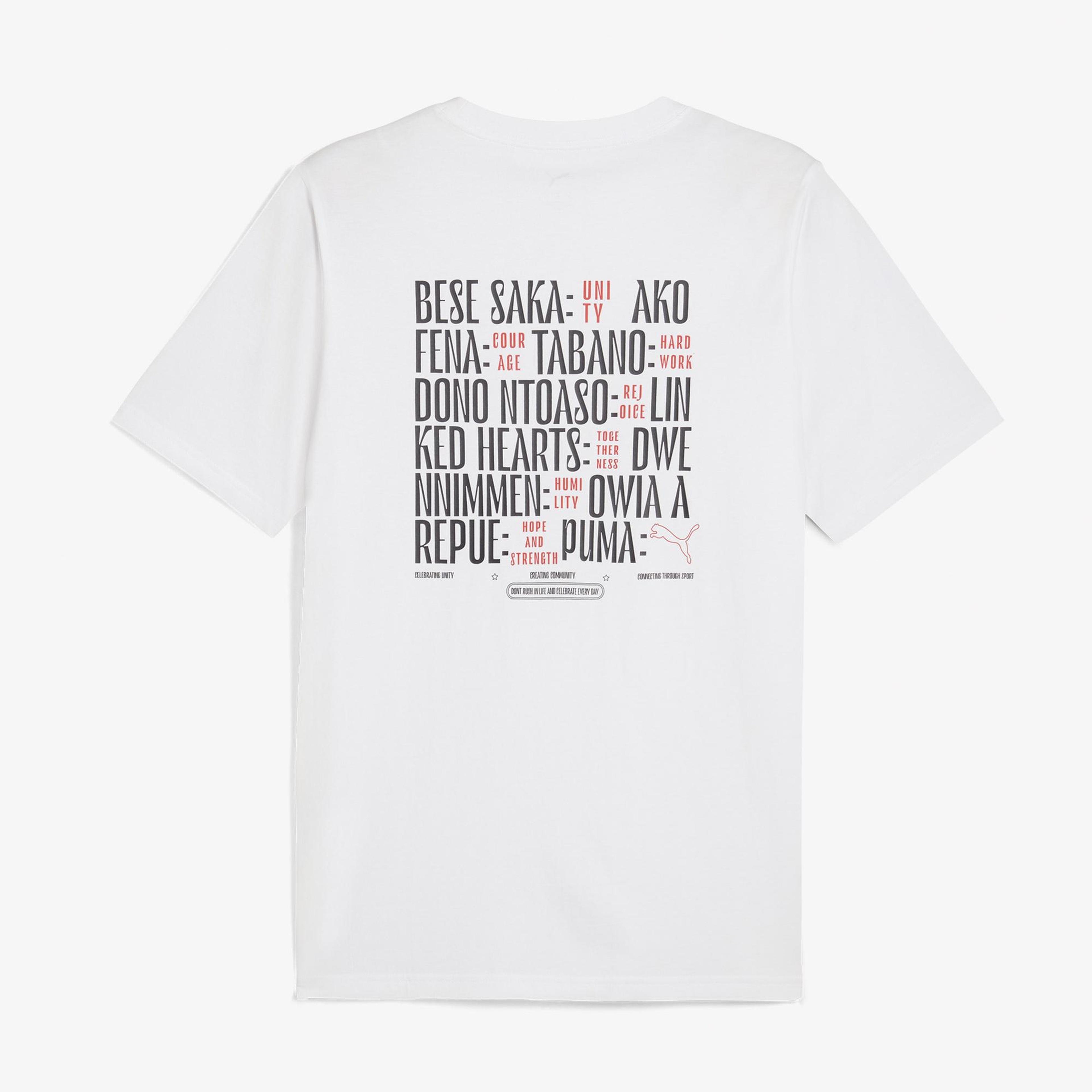 Puma Road to Unity Values Graphic Erkek Beyaz T-Shirt