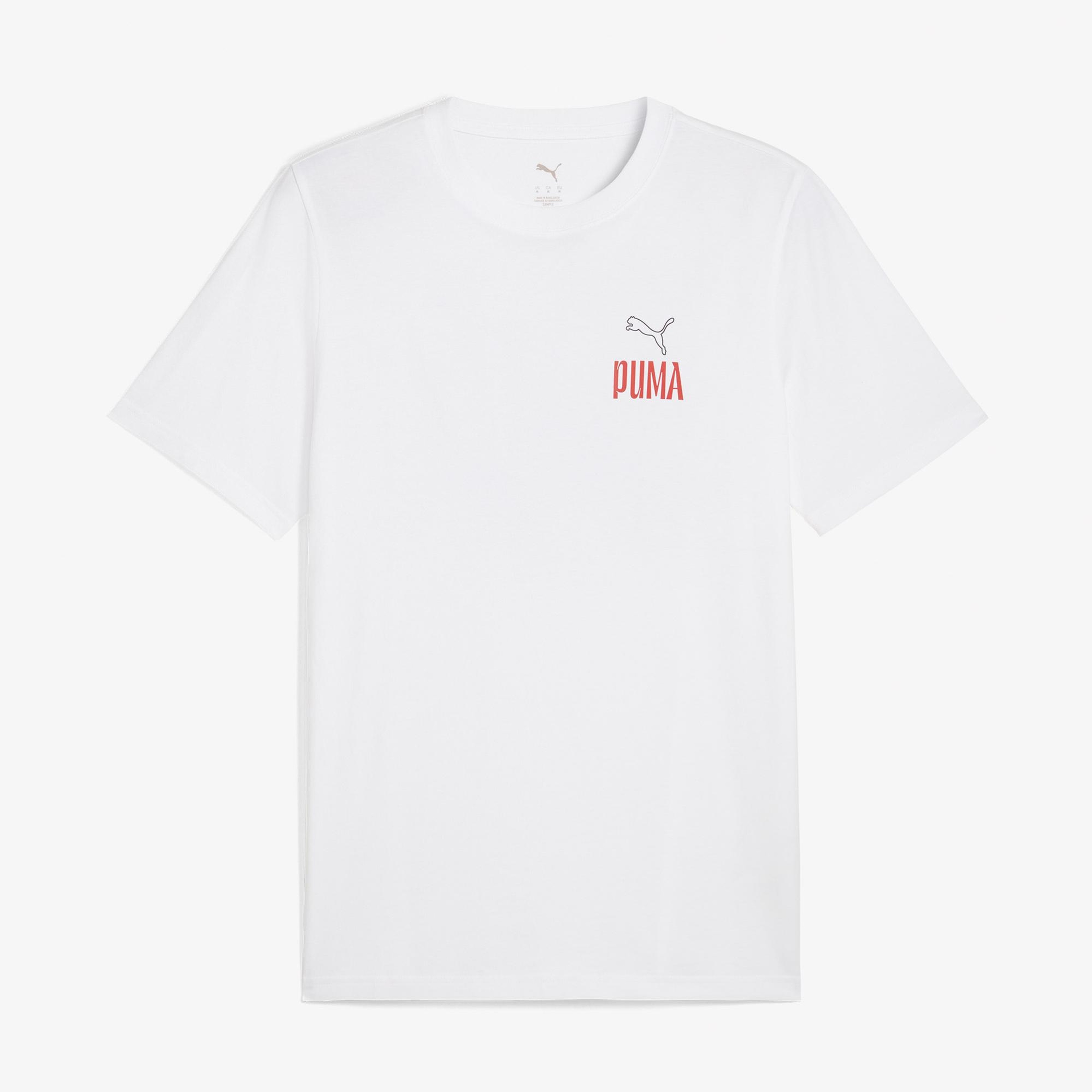 Puma Road to Unity Values Graphic Erkek Beyaz T-Shirt