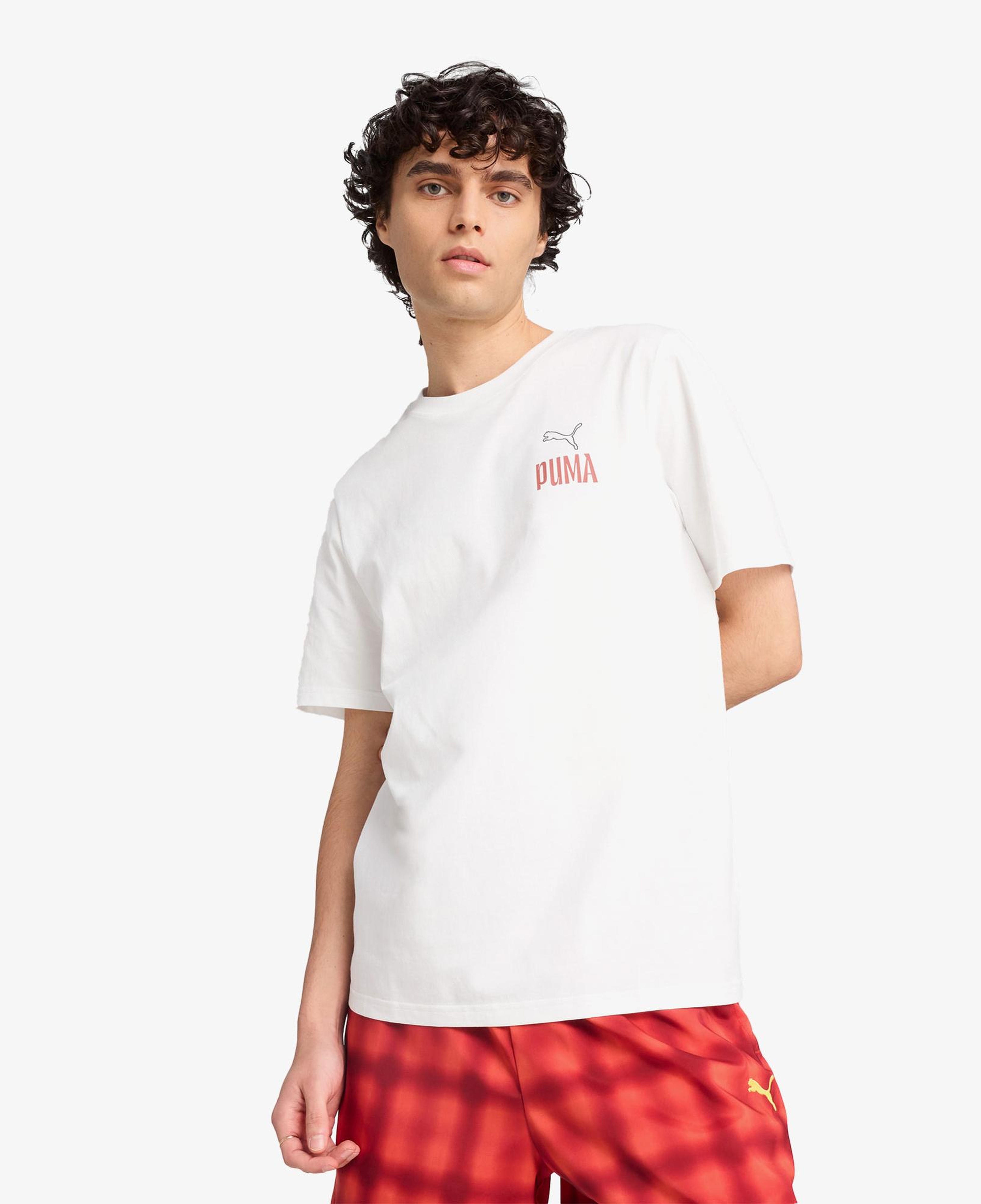 Puma Road to Unity Values Graphic Erkek Beyaz T-Shirt