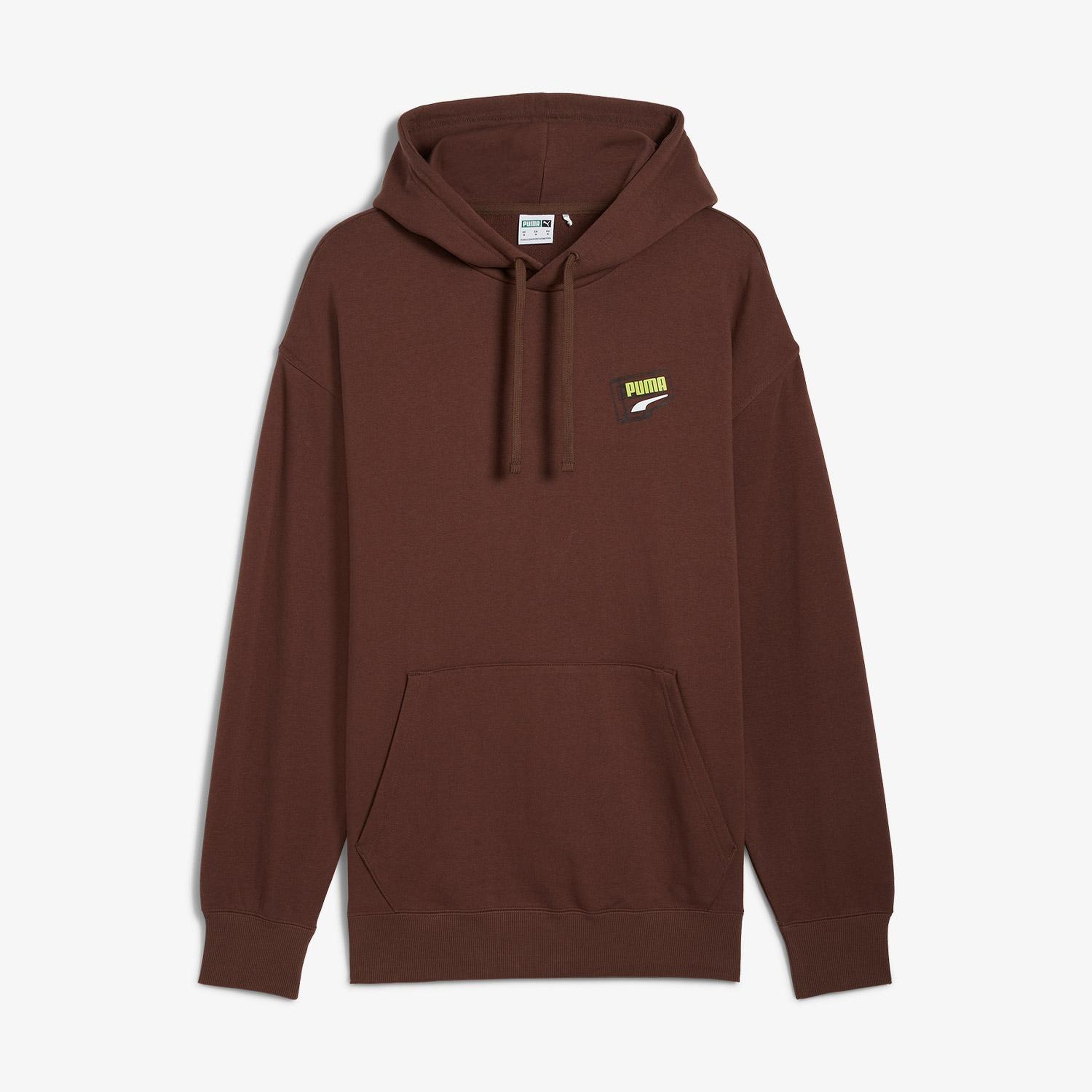 Puma Downtown Graphic Hoodie Unisex Kahverengi Hoodie