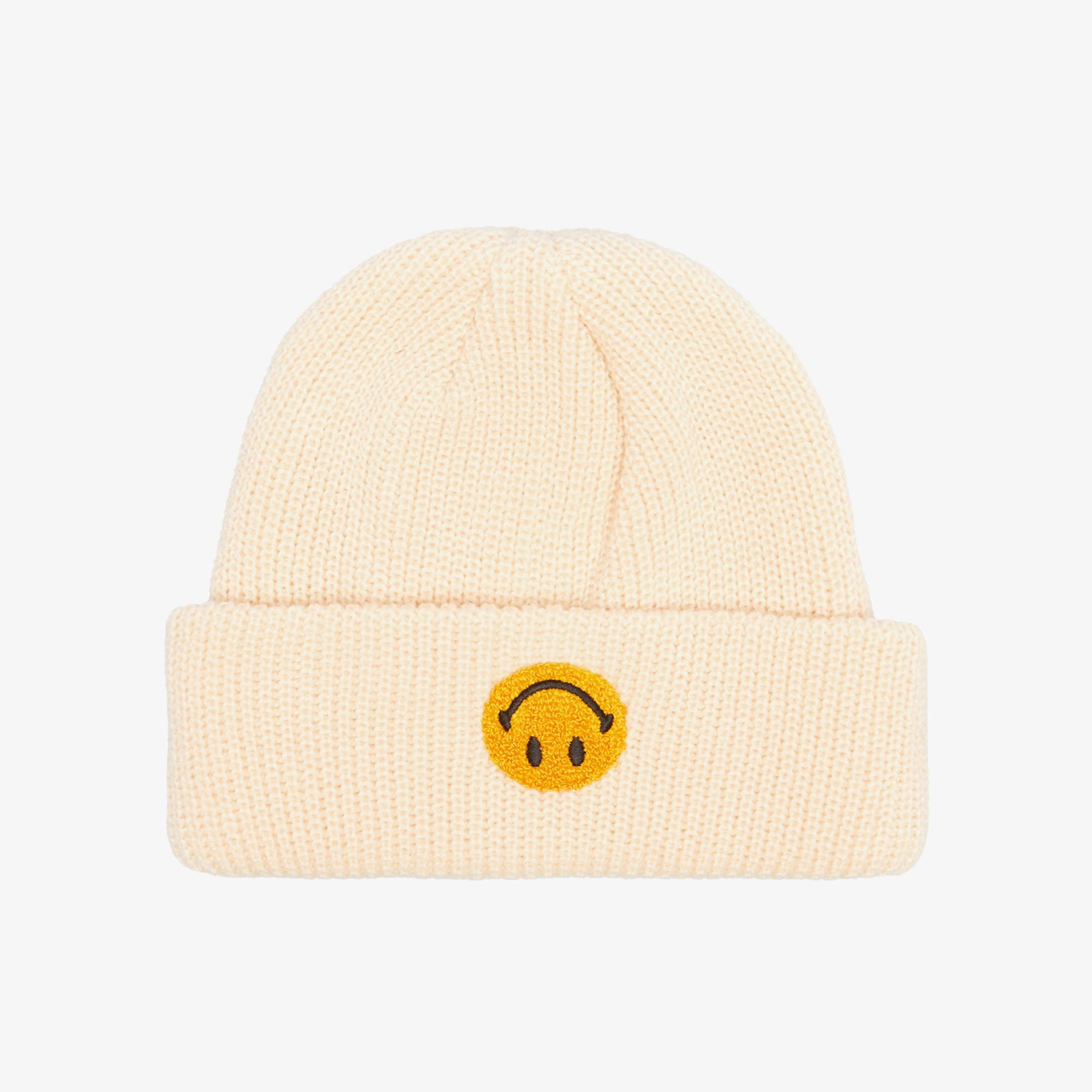 Market Smiley Upside Down Beanie Erkek Krem Bere