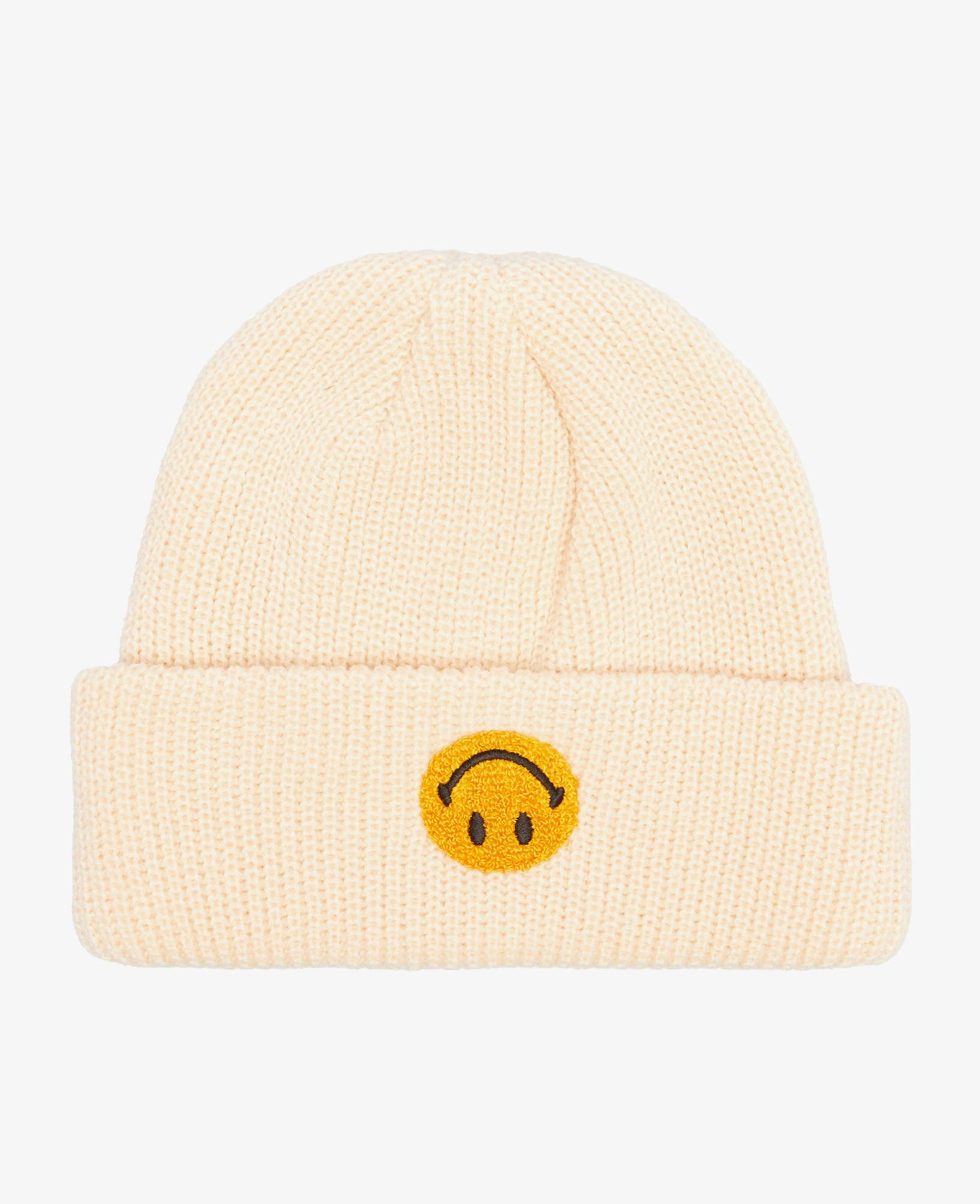 Market Smiley Upside Down Beanie Erkek Krem Bere