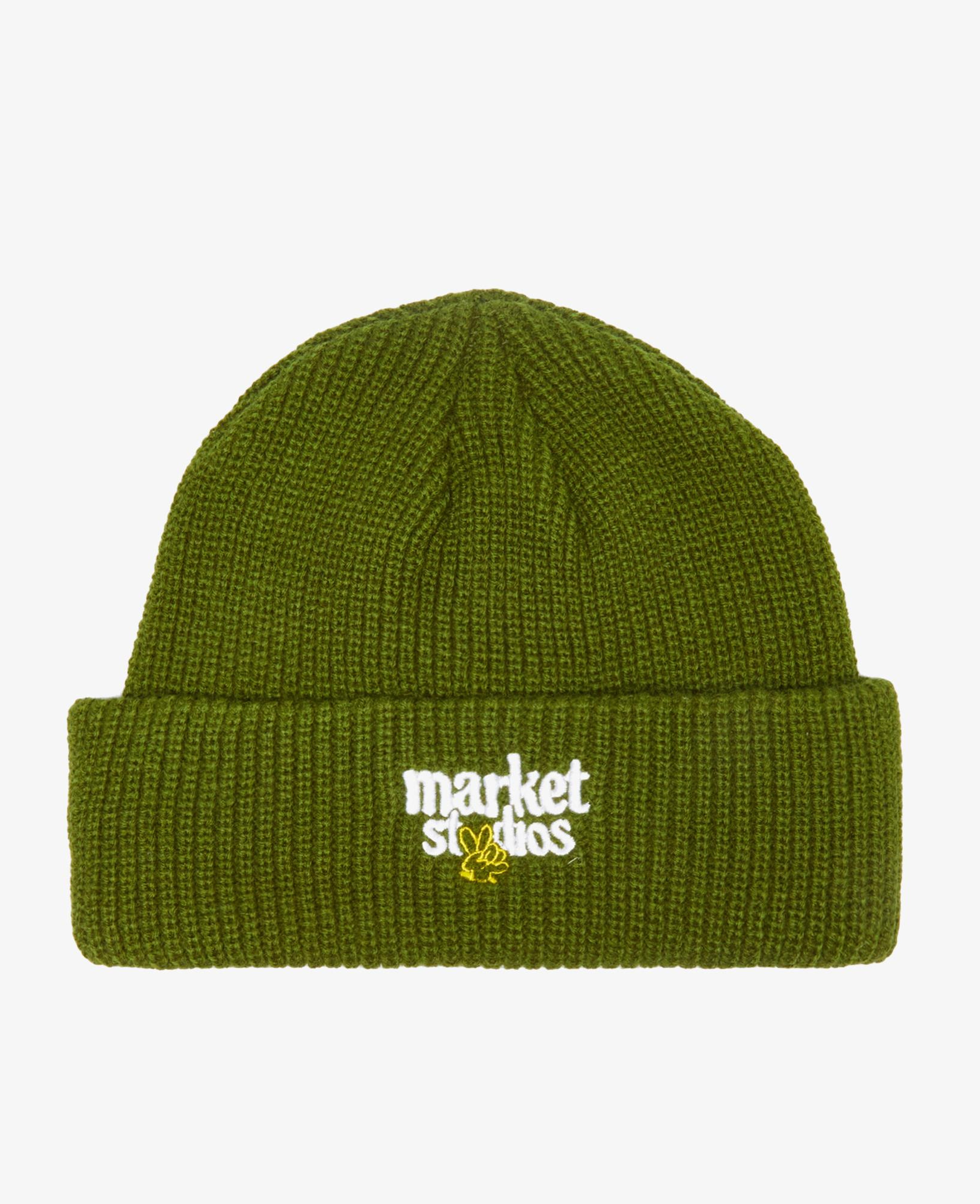 Market Smiley Upside Down Beanie Erkek Yeşil Bere