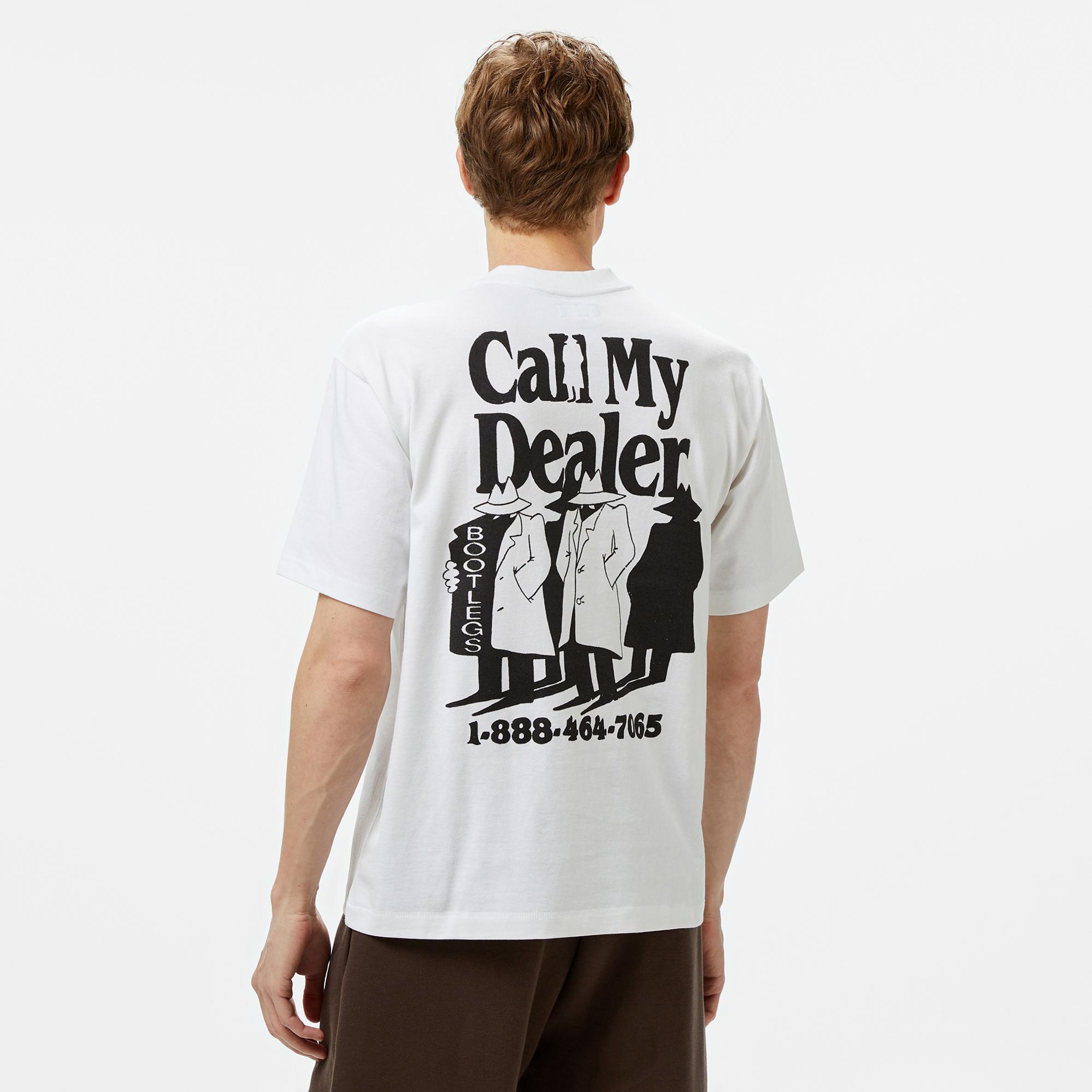 Market Call My Dealer Erkek Beyaz T-Shirt