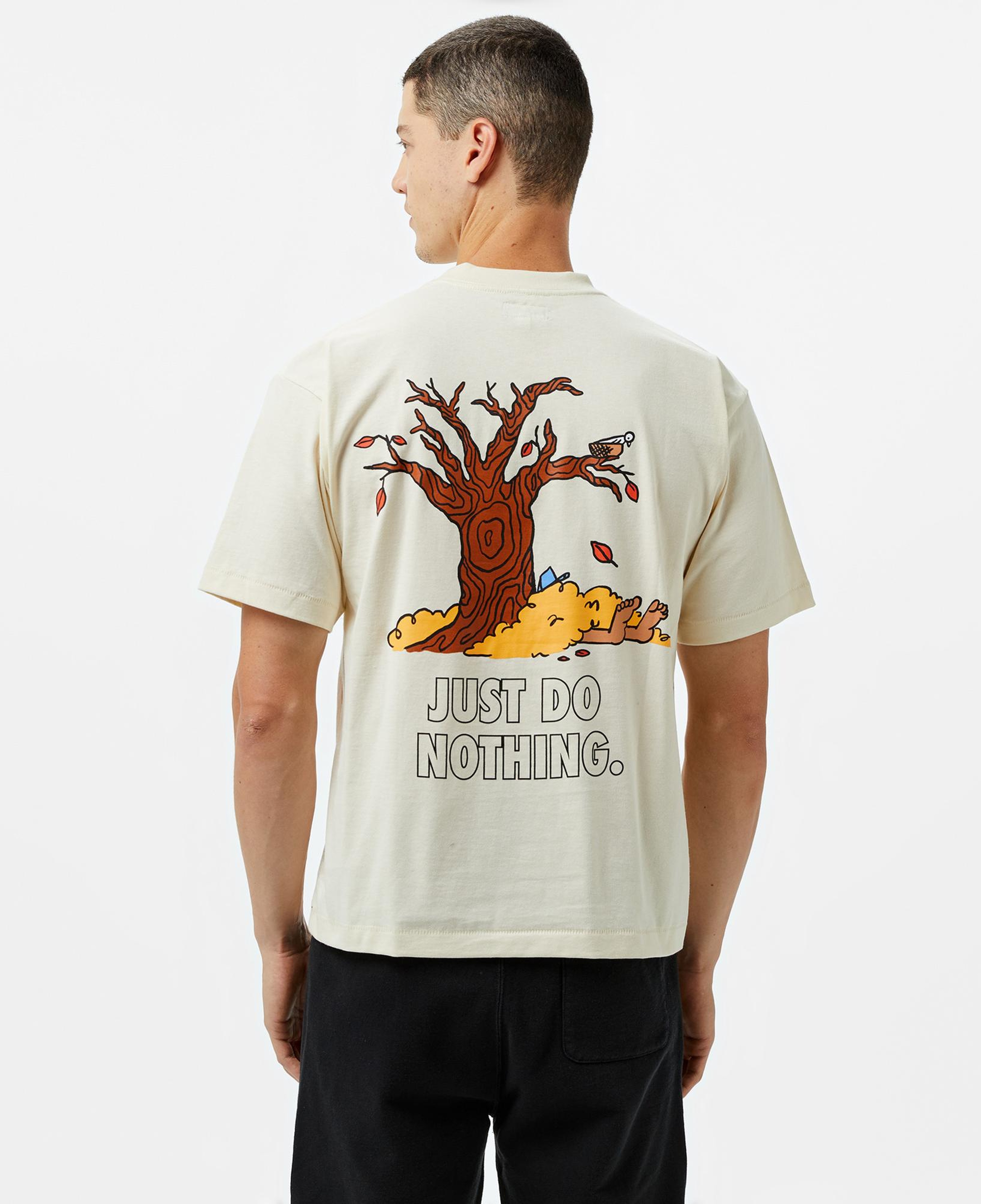 Market Just Do Nothing Fall Erkek Krem T-Shirt