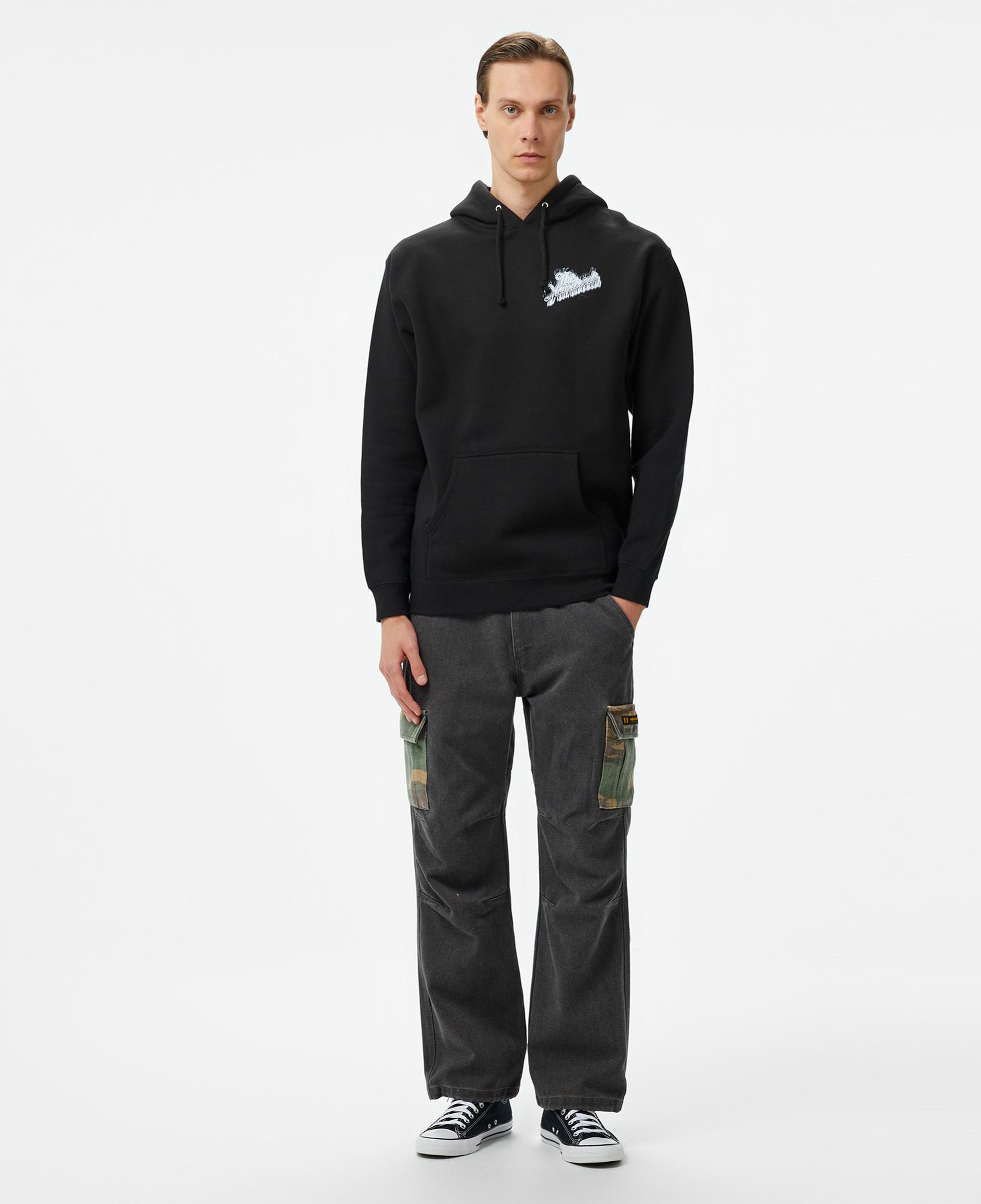 The Hundreds Blurred Slant Pullover Erkek Siyah Sweatshirt