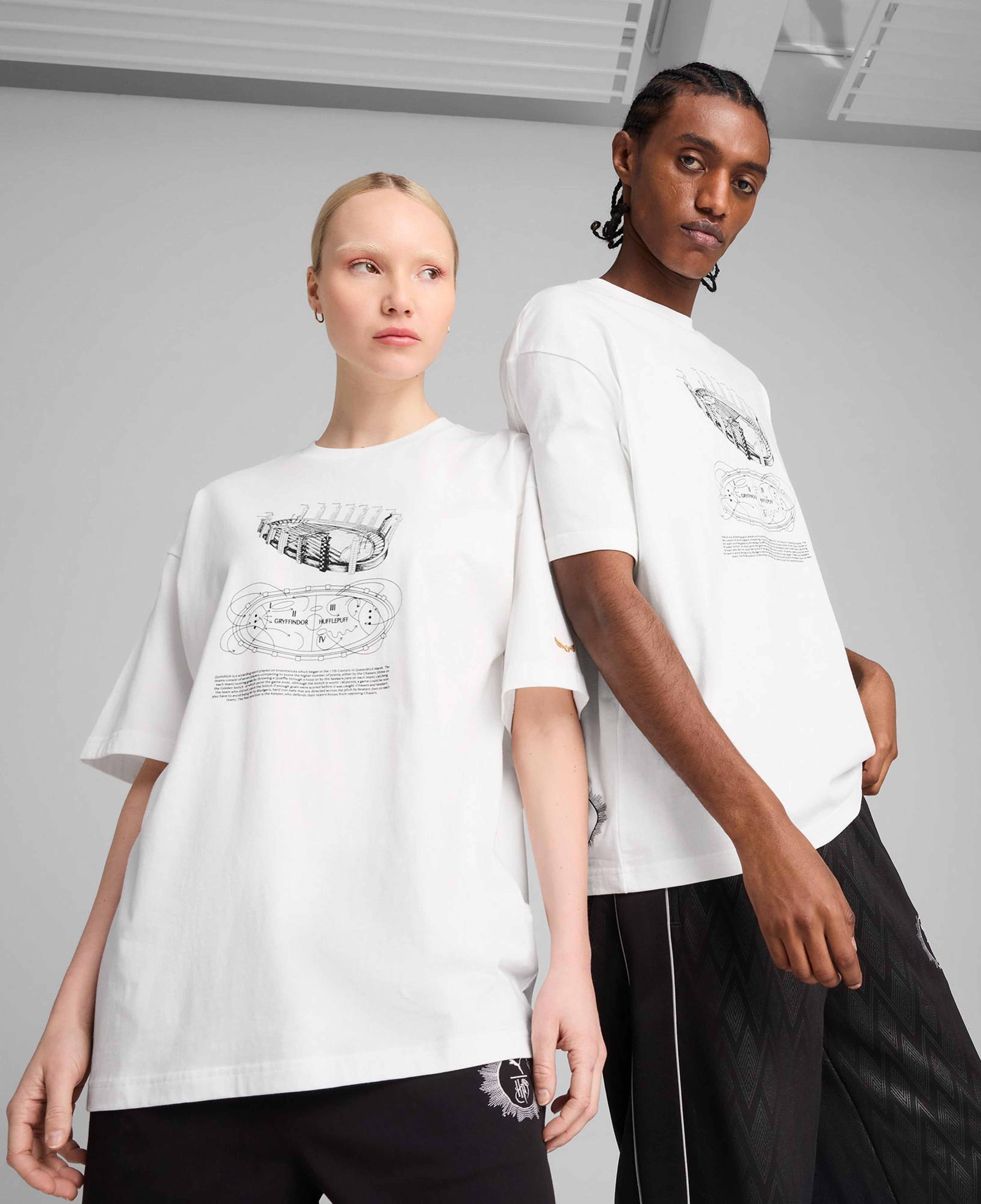 Puma X Harry Potter Unisex Beyaz T-Shirt