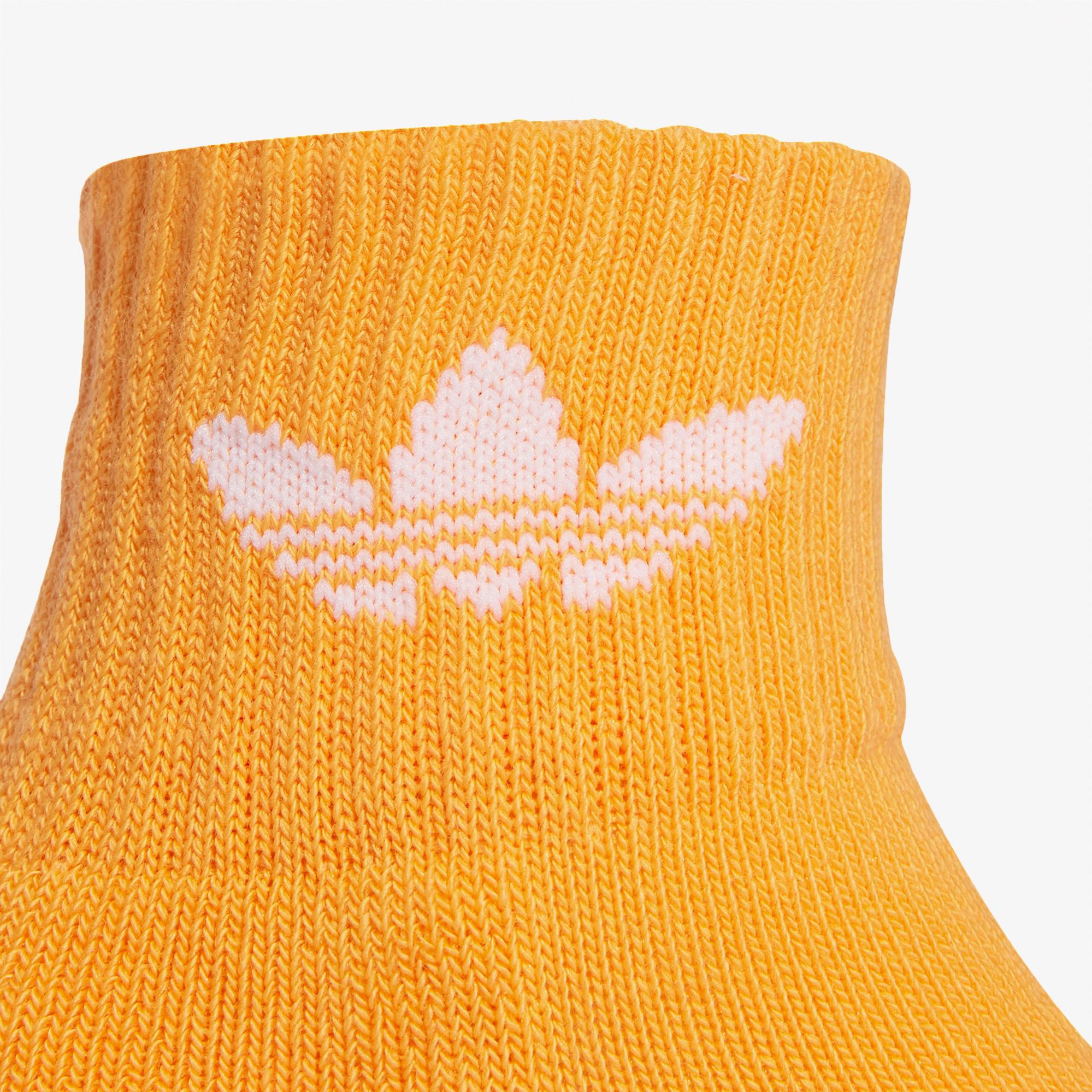 adidas AntiSlip Çocuk Turuncu/Pembe 2'li Çorap