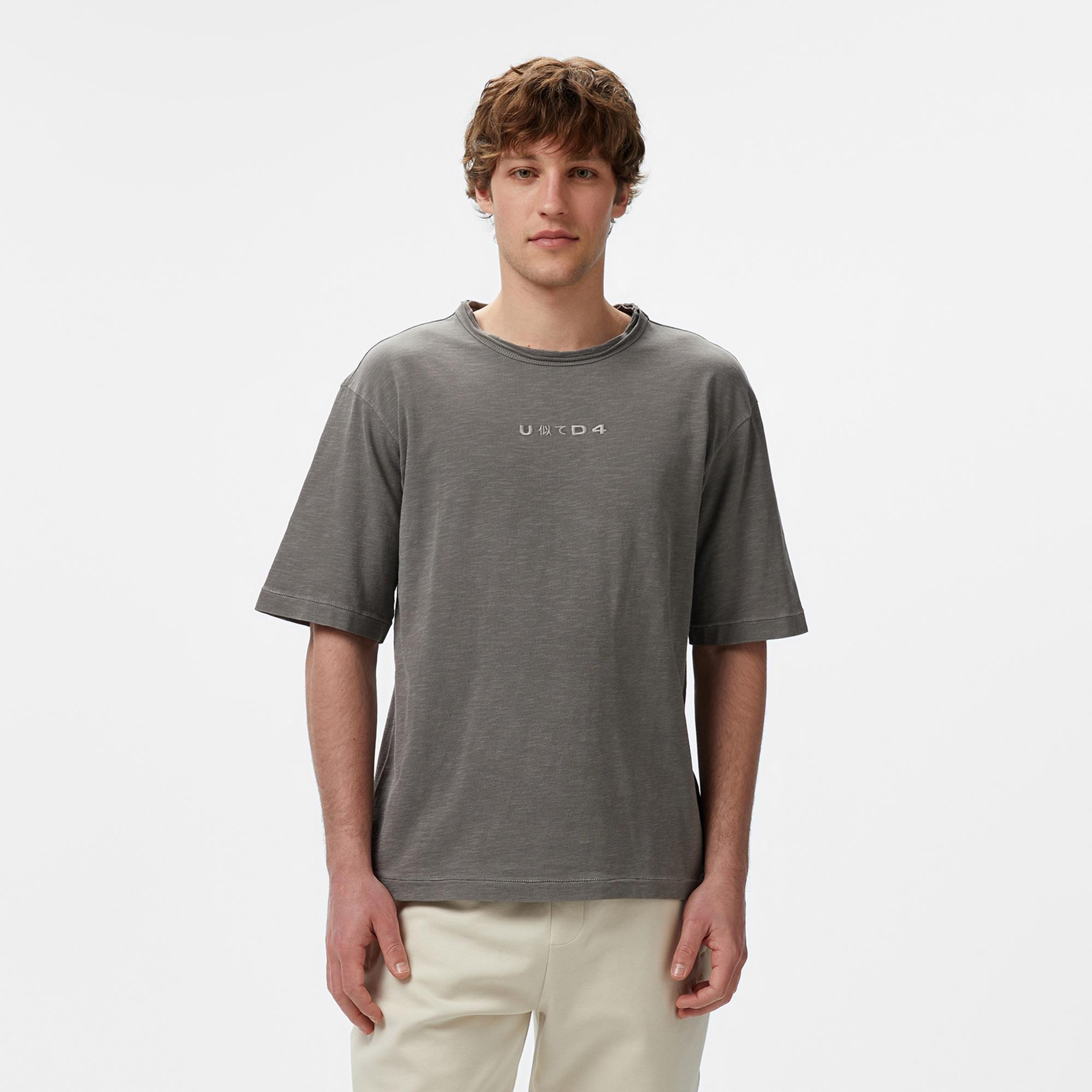UNITED4 Erkek Gri T-Shirt