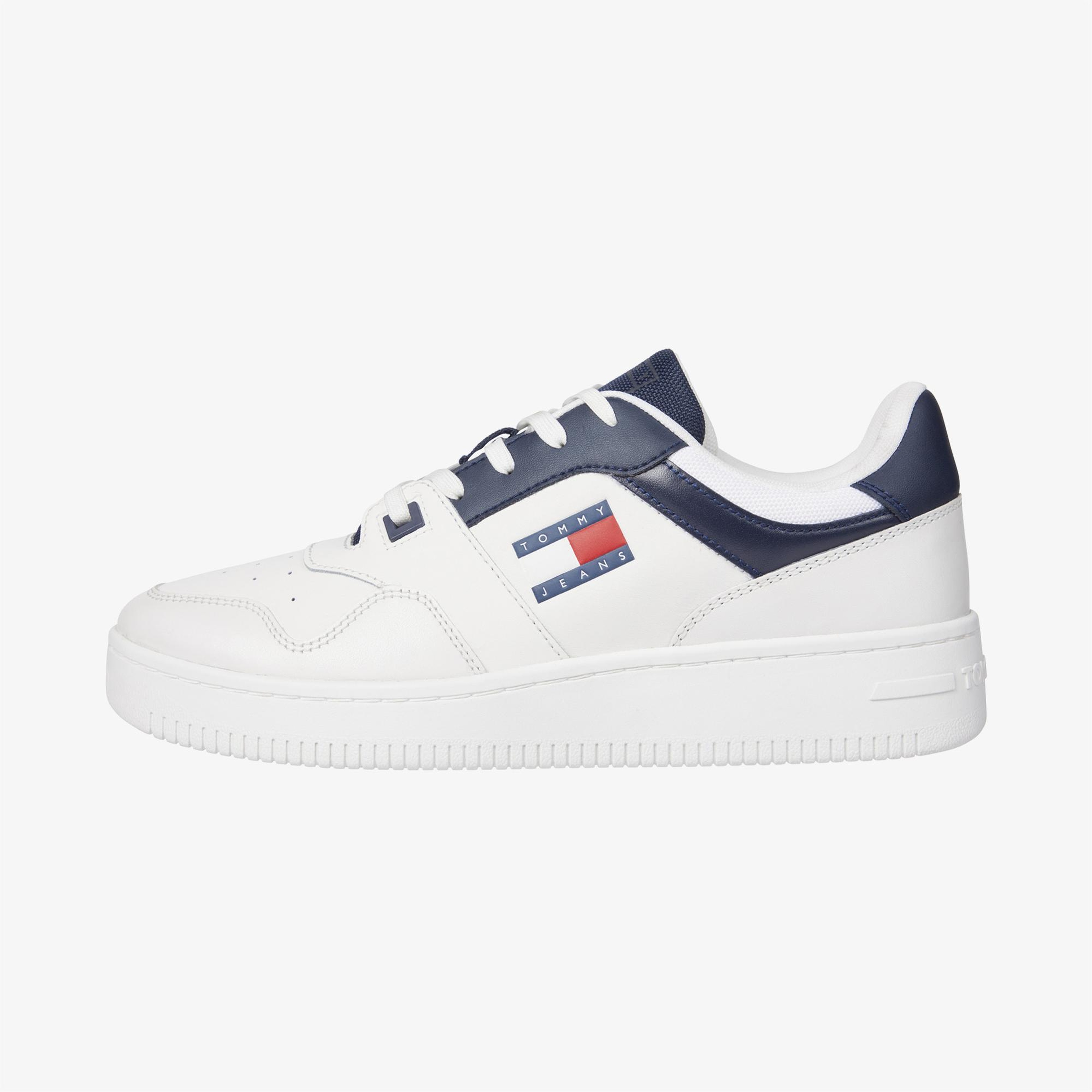 Tommy Hilfiger Tjm Retro Basket Ess Erkek Mavi Spor Ayakkabı
