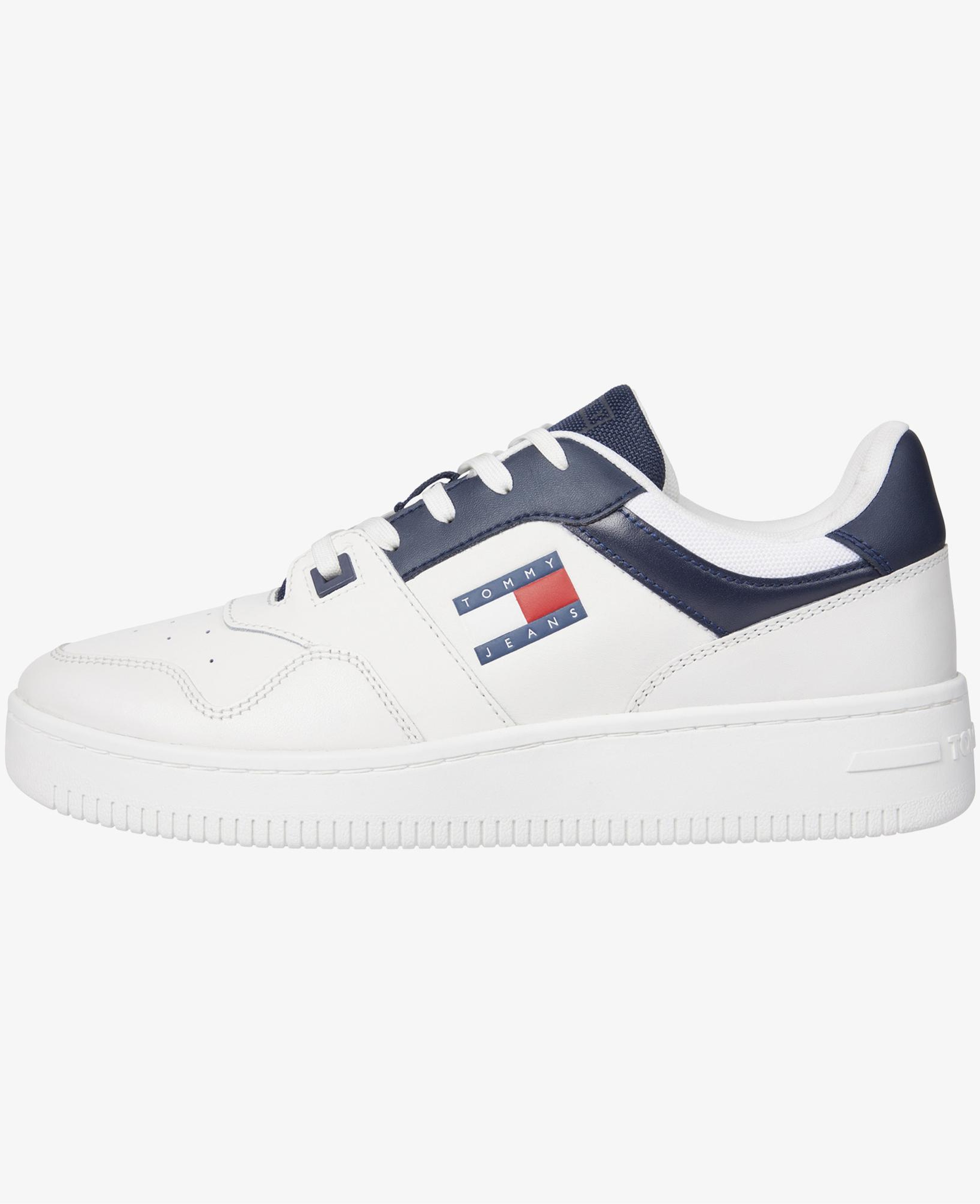 Tommy Hilfiger Tjm Retro Basket Ess Erkek Mavi Spor Ayakkabı