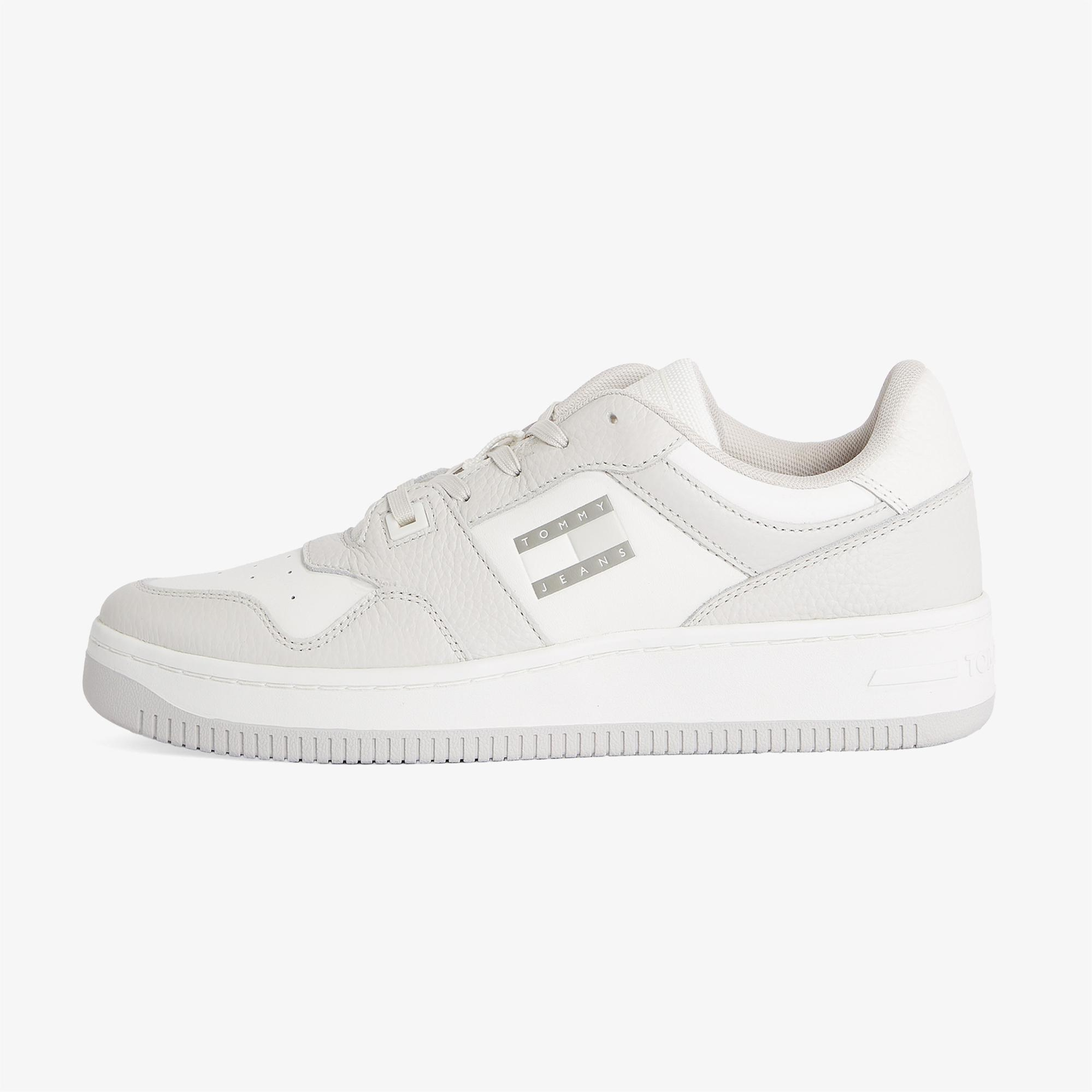 Tommy Hilfiger Tjm Retro Basket Cupsole Tumble Erkek Gri Spor Ayakkabı