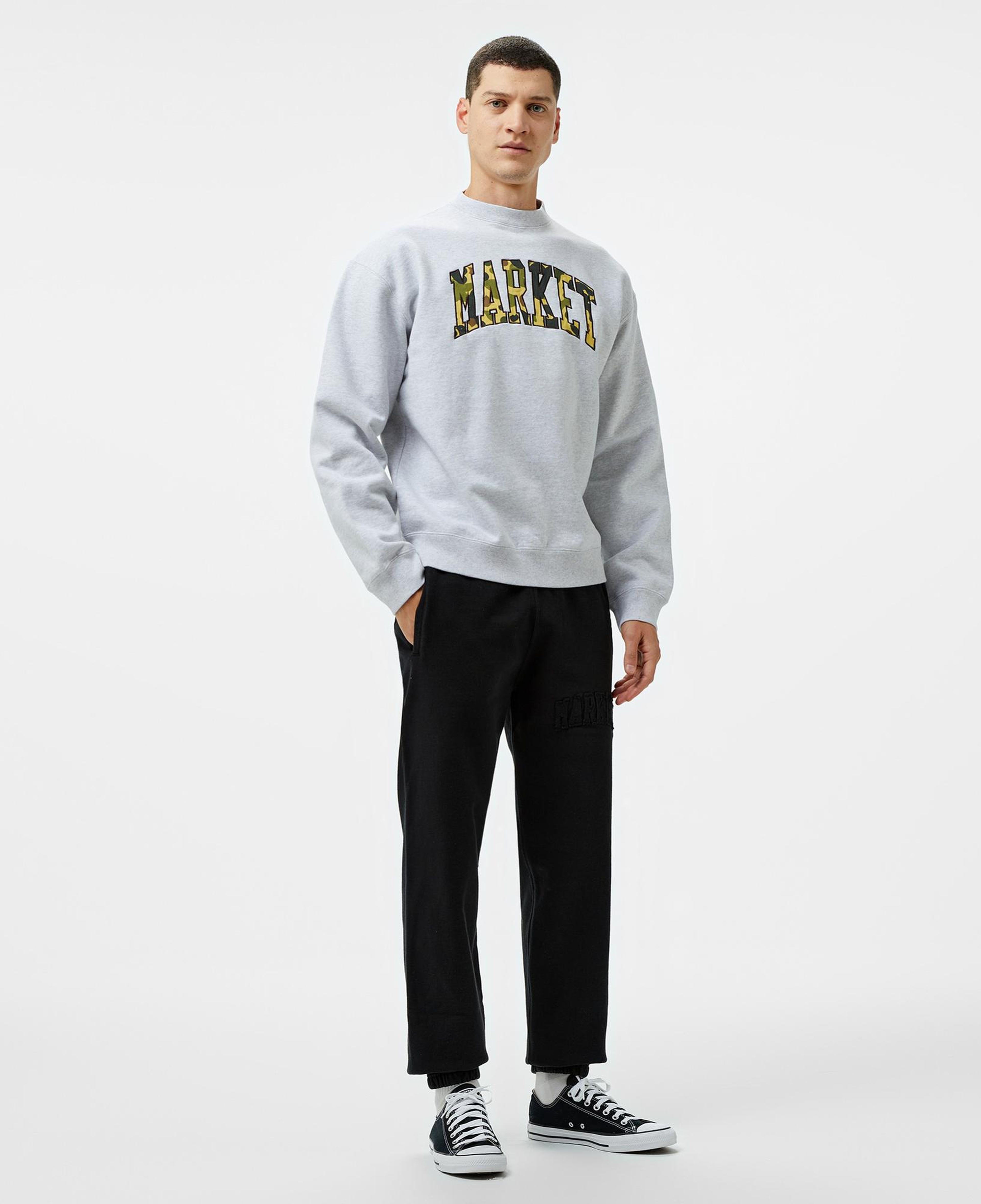 Market Duck Camo Arc Crewneck Erkek Gri Sweatshirt