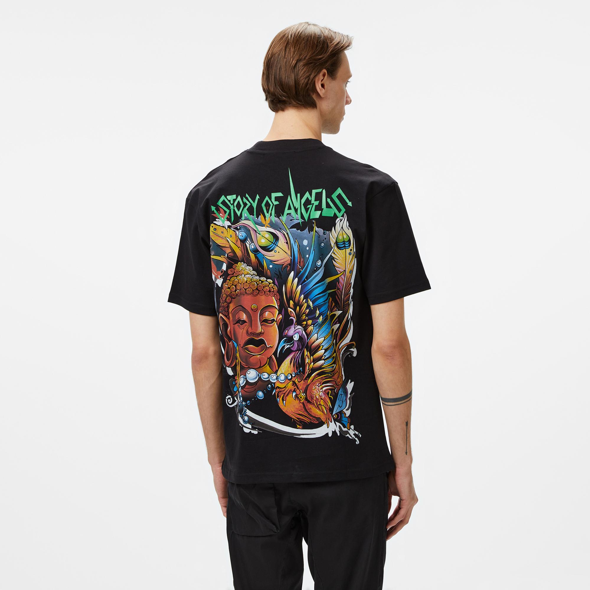 Story Of Angels Soa Budha Dream Erkek Siyah T-Shirt
