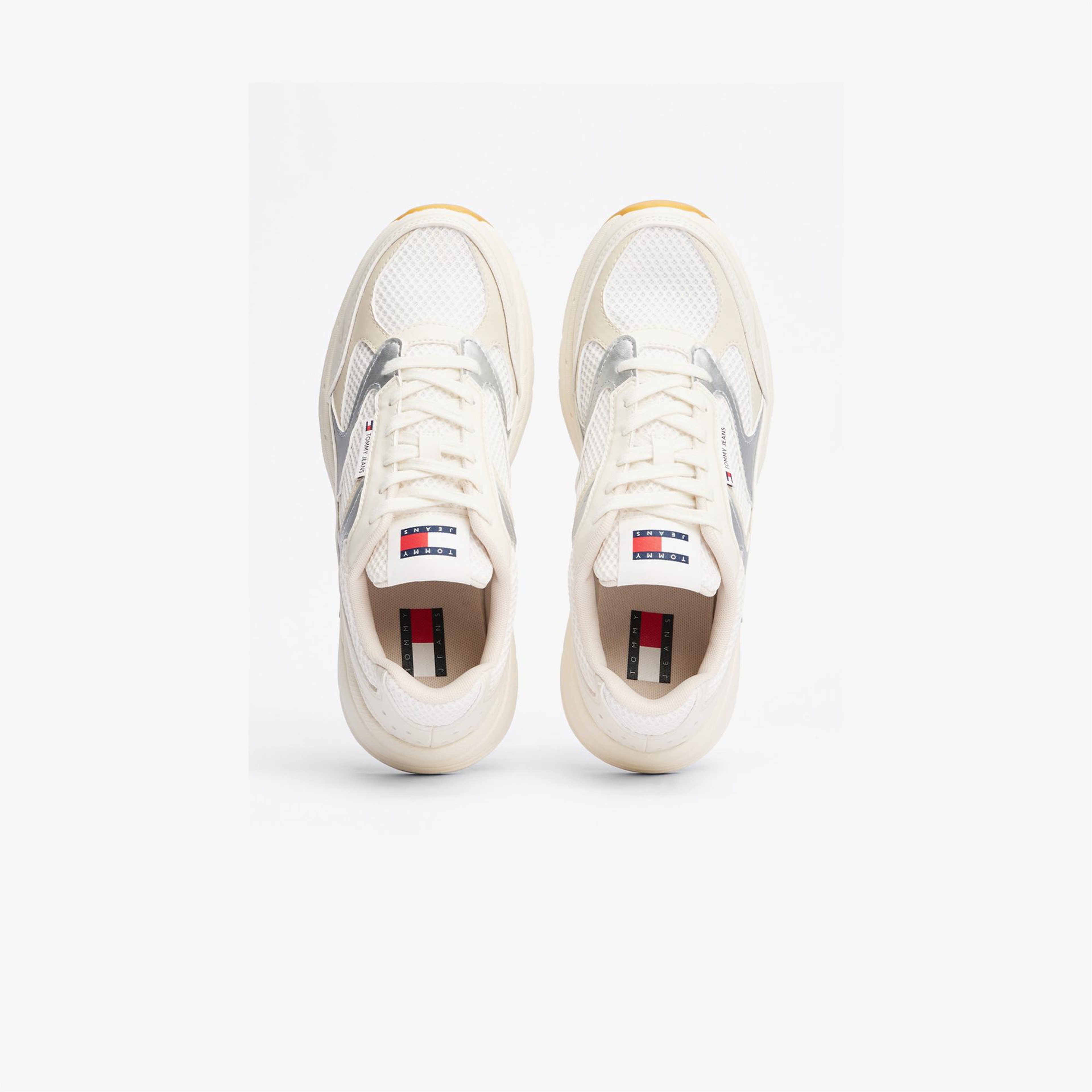 Tommy Hilfiger The Coney Metallic Kadın Bej Spor Ayakkabı