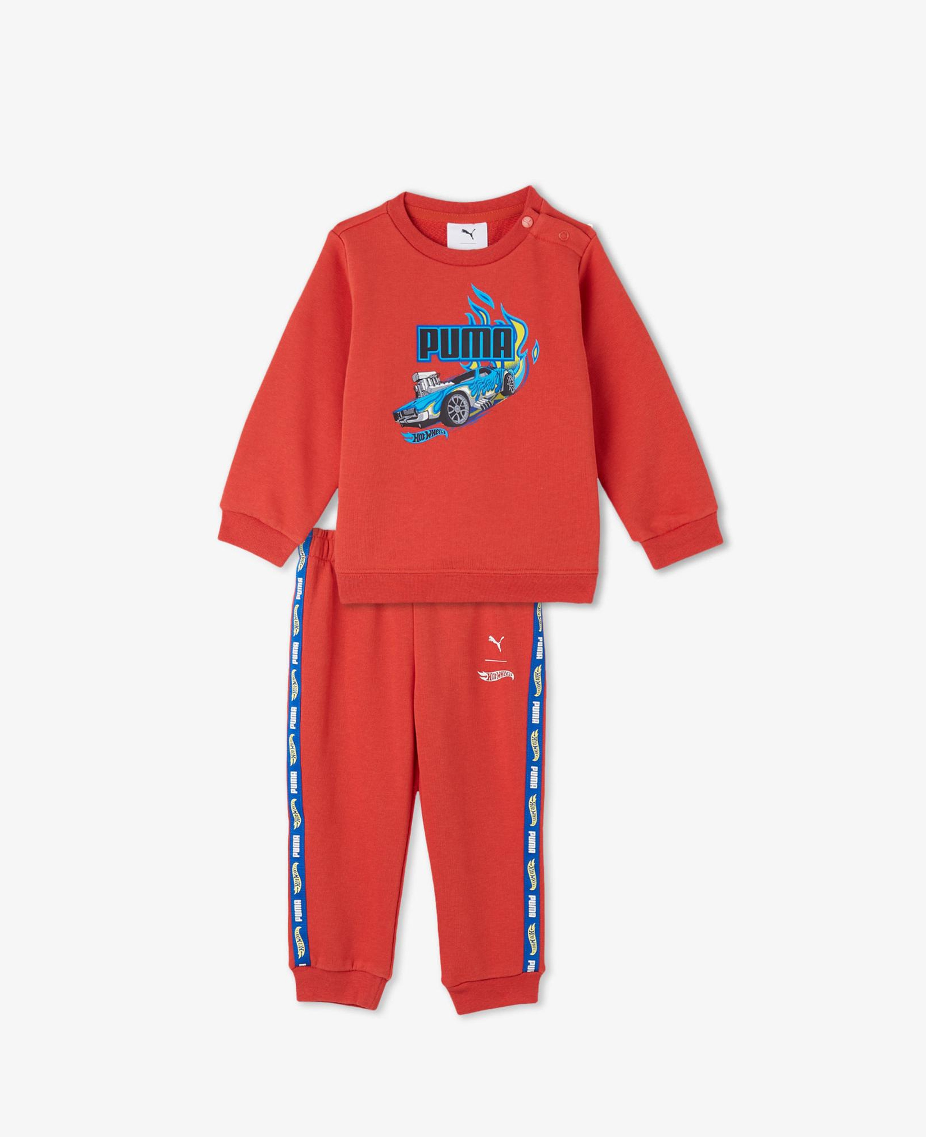 Puma X Hot Wheels Bebek Kırmızı Eşofman Takımı