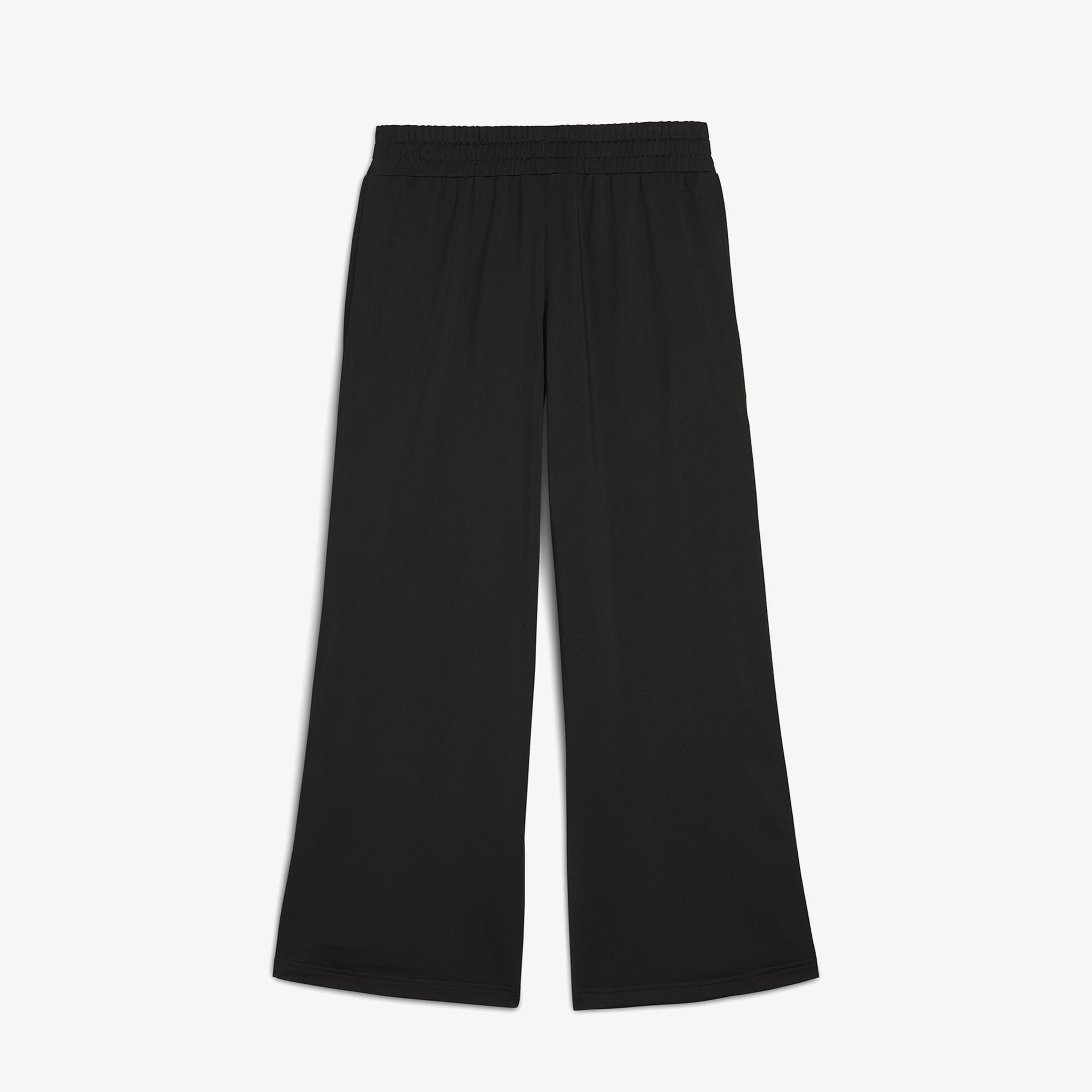 Puma Wardrobe Essentials Low Rise Kadın Siyah Popper Eşofman Altı