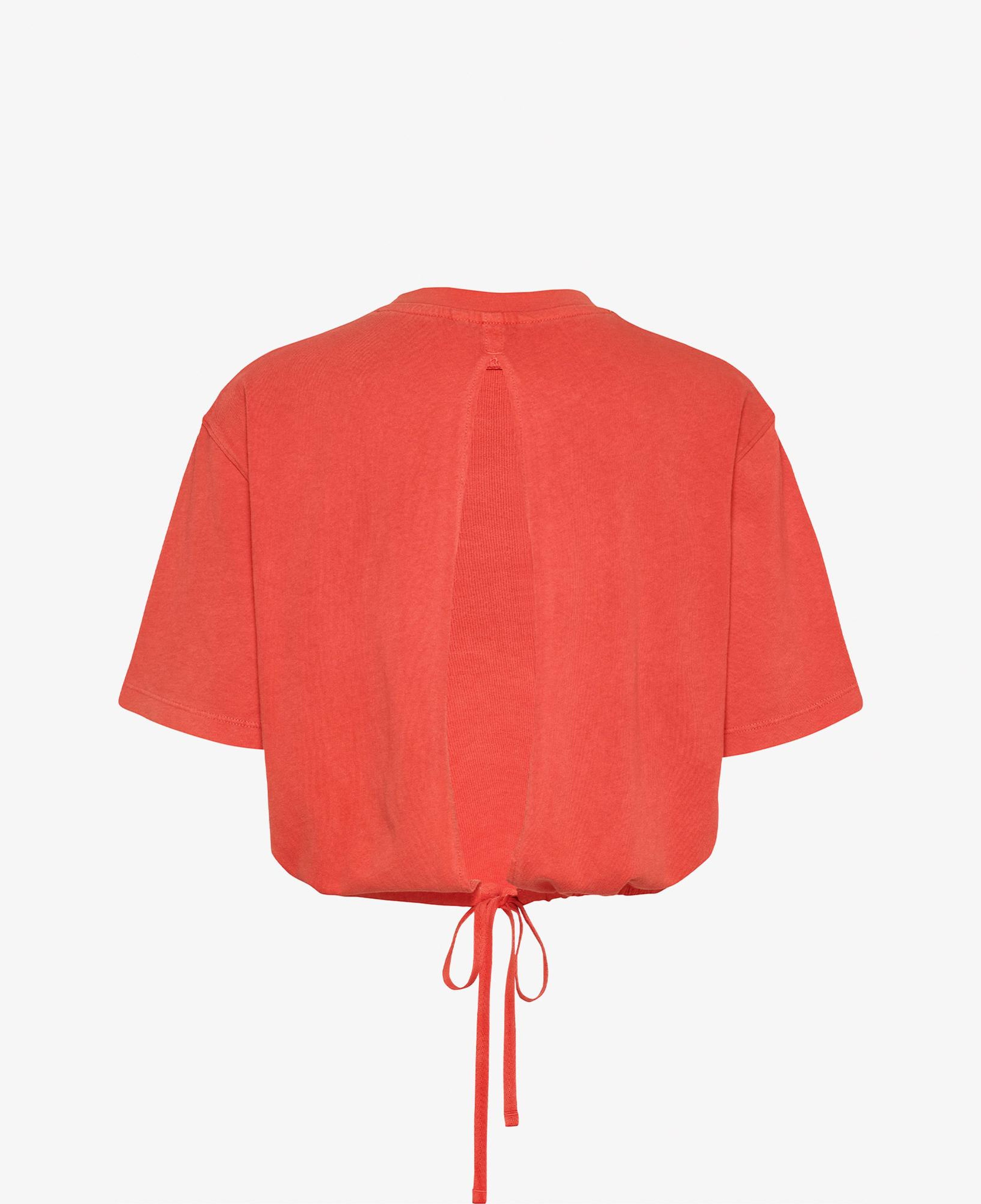 Tommy Jeans Cropped Gmd Script Open Back Kadın Turuncu T-Shirt