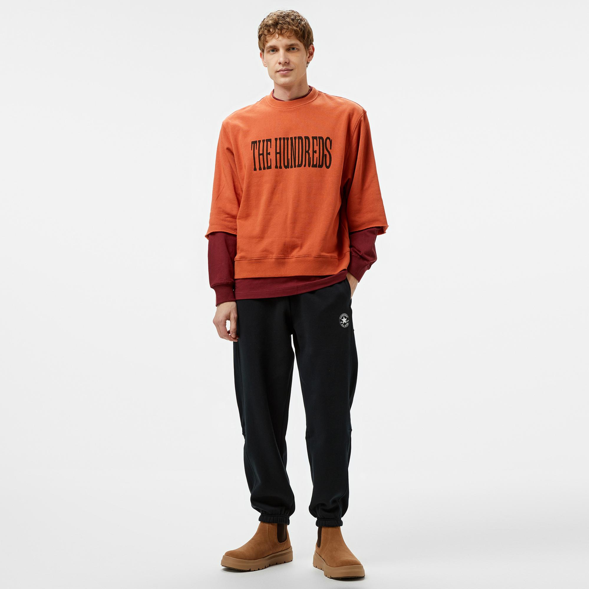 The Hundreds Layer Crewneck Erkek Kahverengi Sweatshirt