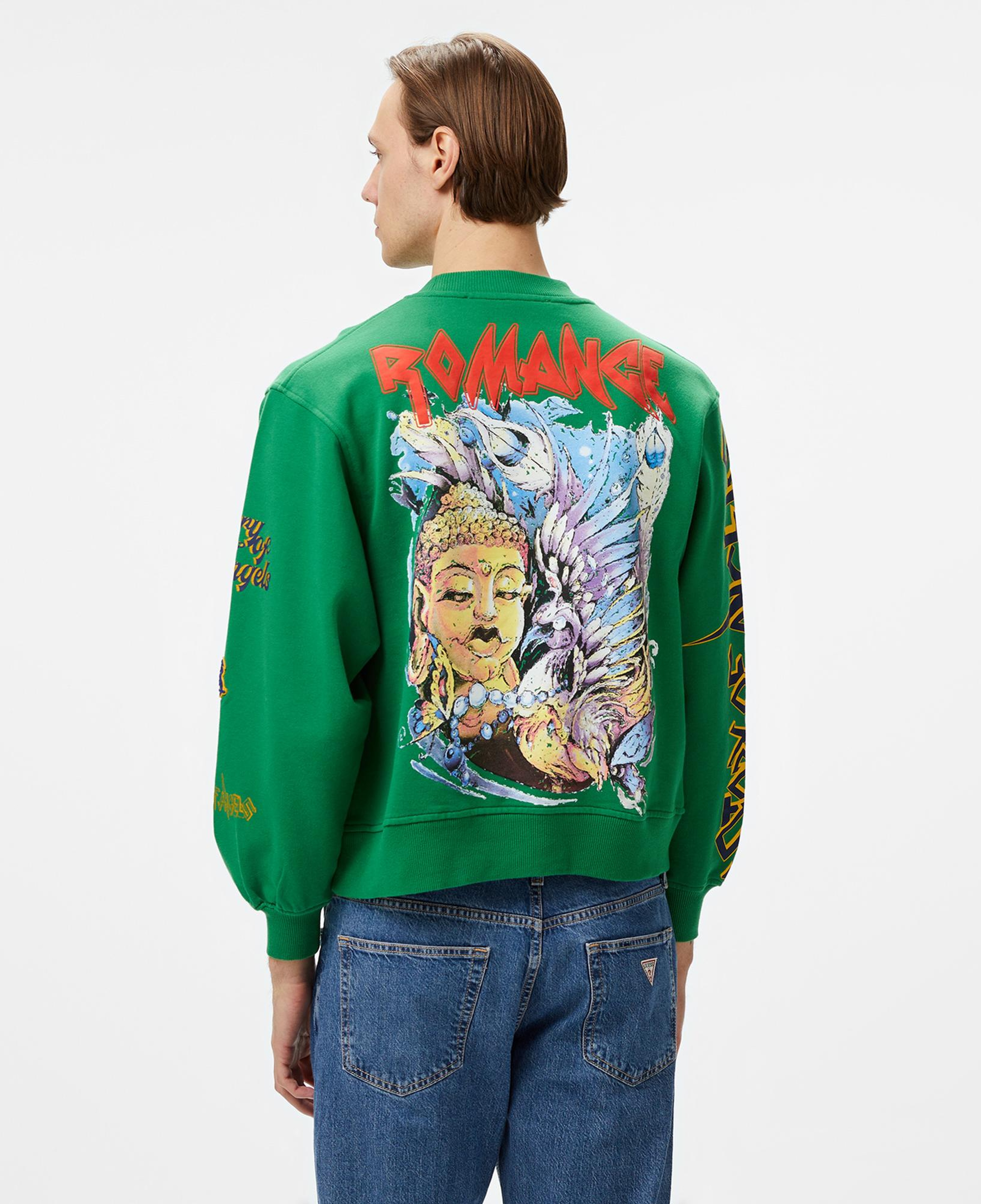 Story Of Angels Soa Budha Dream Romance Erkek Yeşil Sweatshirt