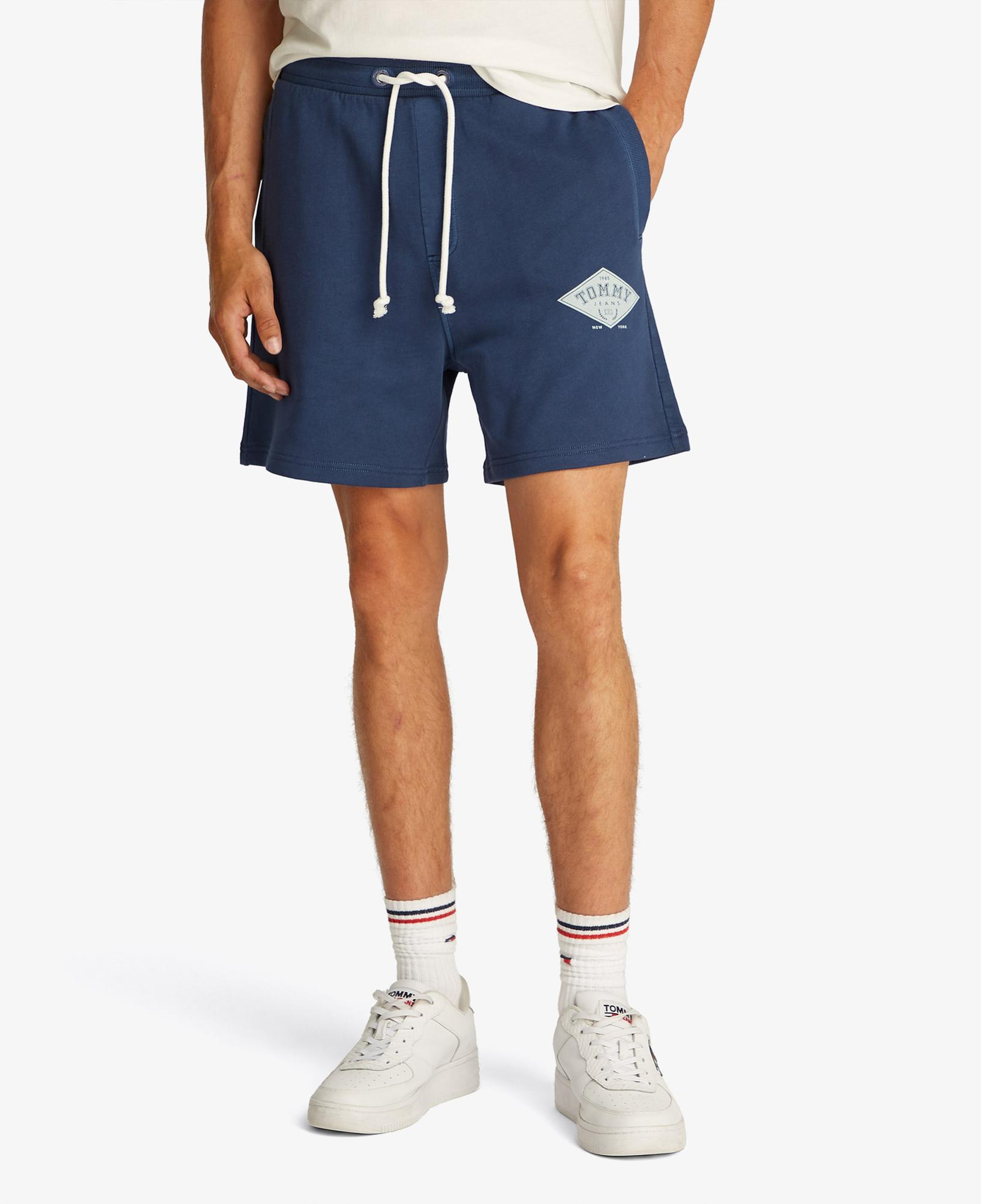 Tommy Jeans Regular Varsity Erkek Mavi Şort