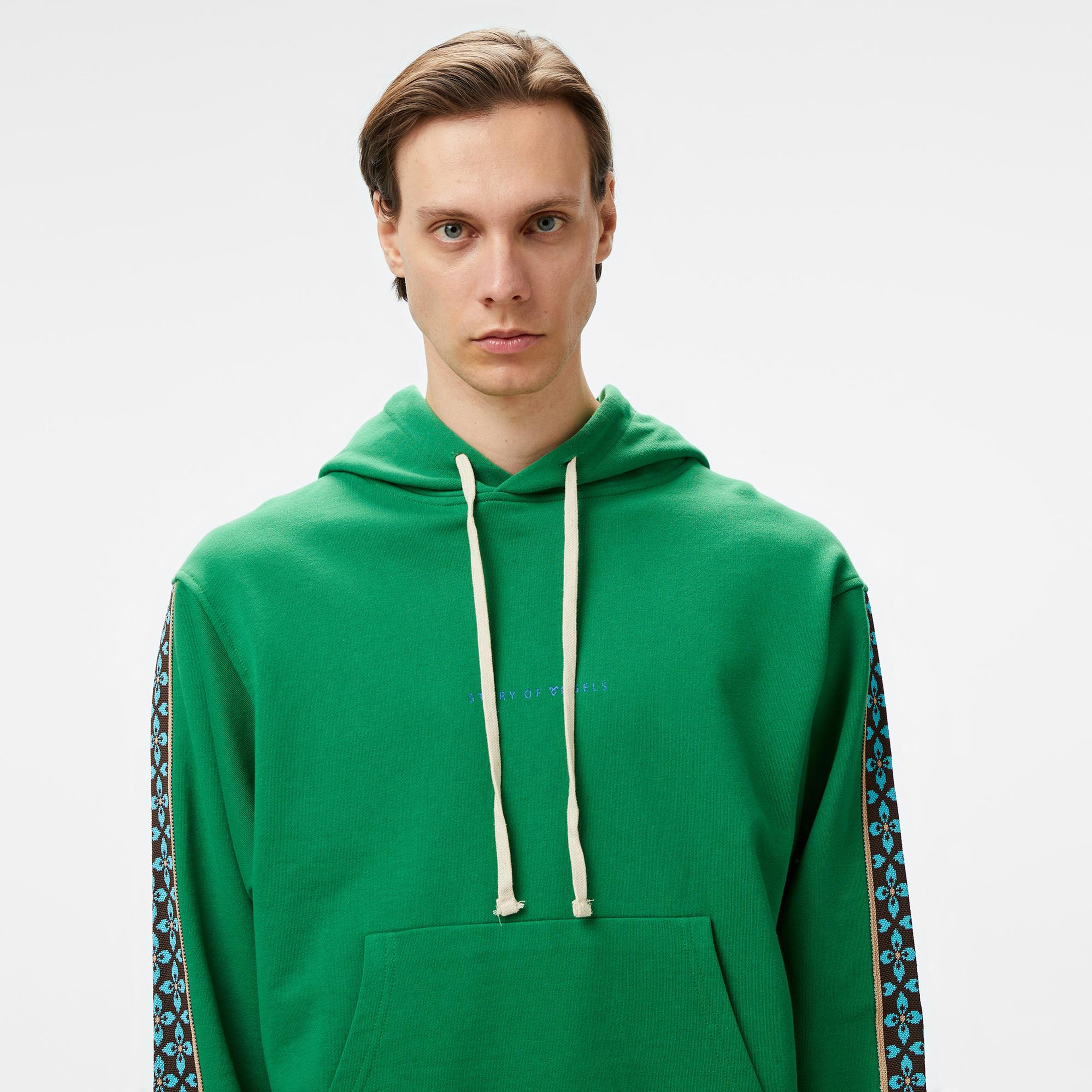 Story Of Angels Budha Dream Romance Erkek Yeşil Hoodie