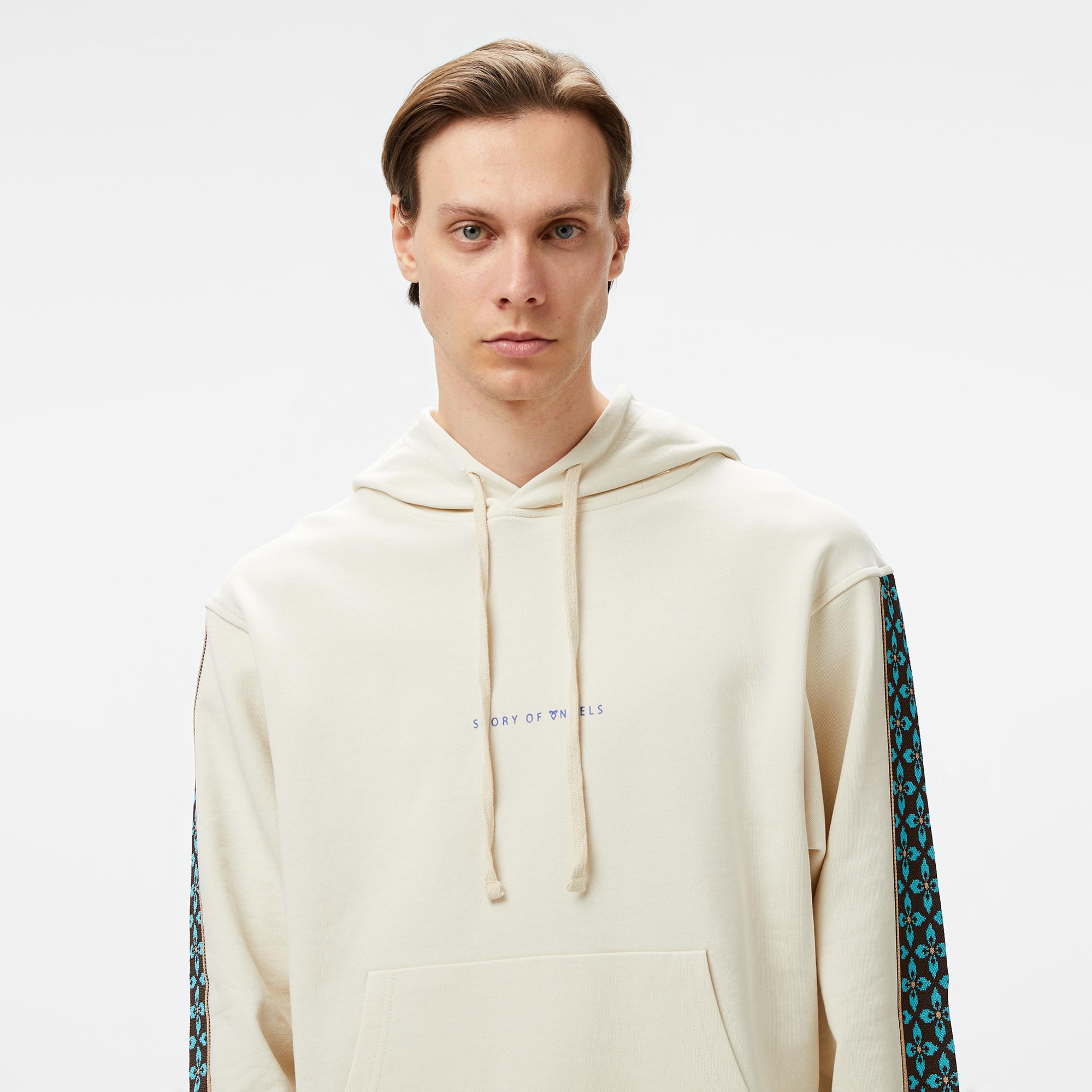 Story Of Angels Soa Dream Logo Band Erkek Krem Hoodie