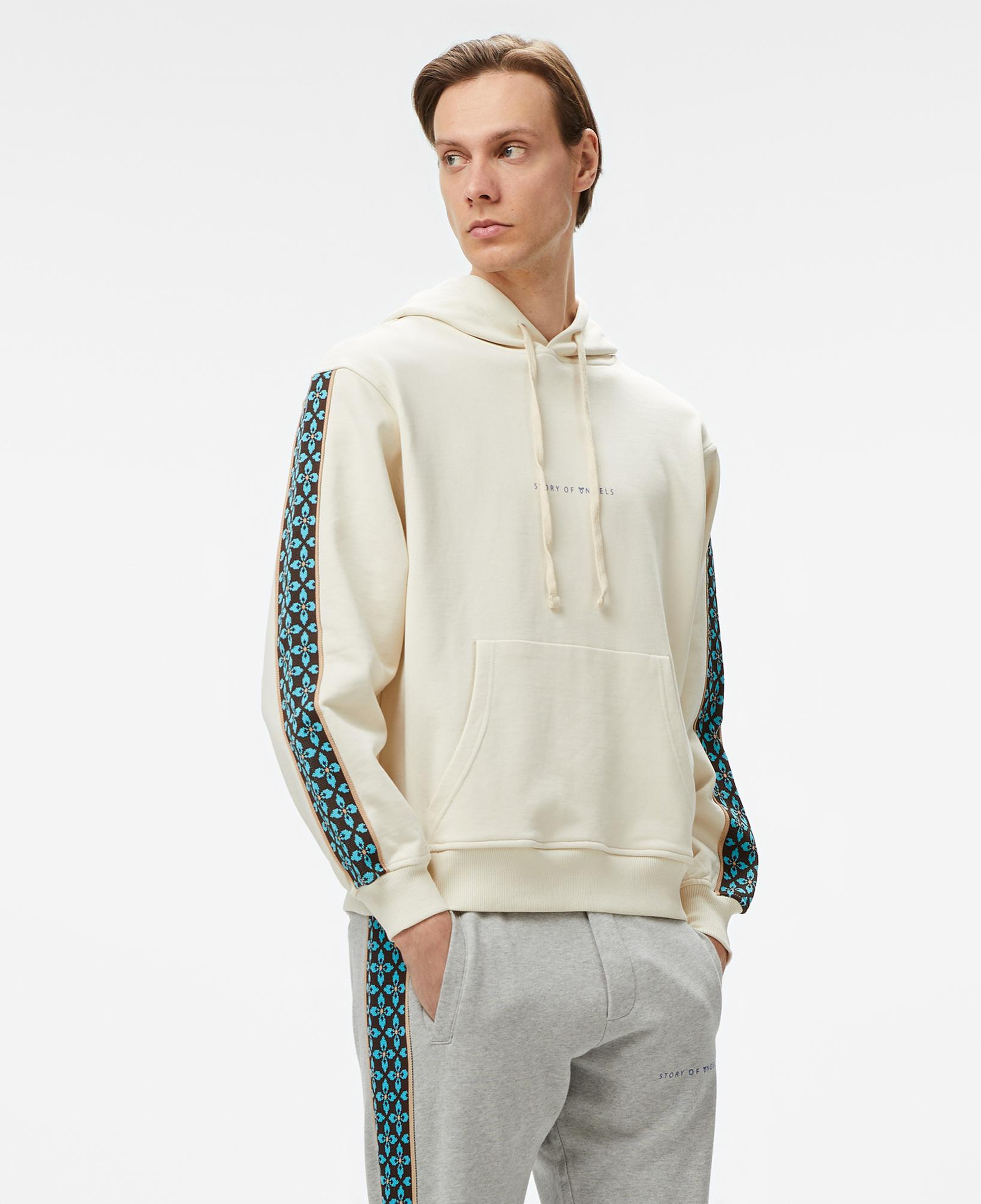 Story Of Angels Soa Dream Logo Band Erkek Krem Hoodie