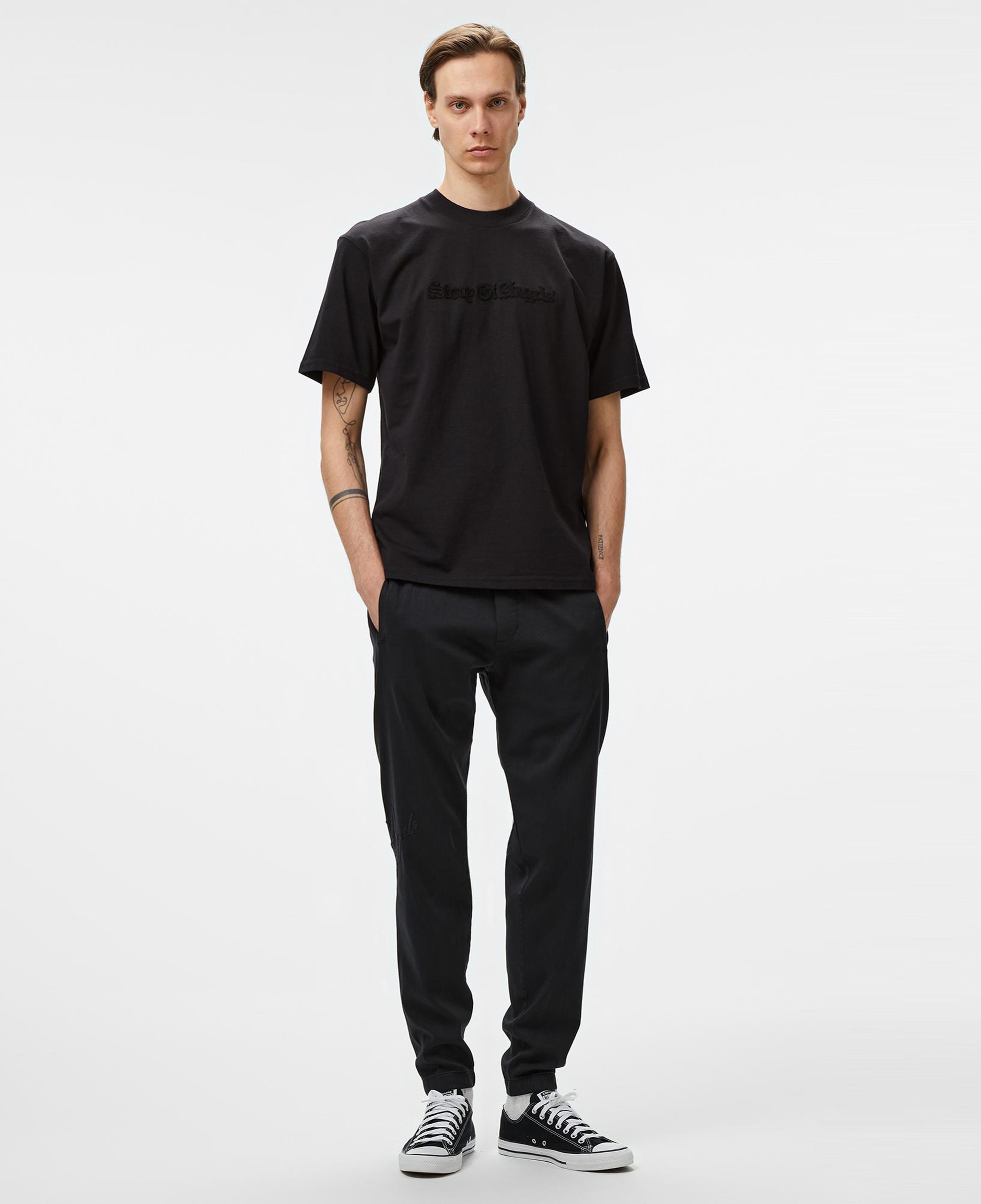 Story Of Angels Dream Logo Band Erkek Siyah Eşofman Altı