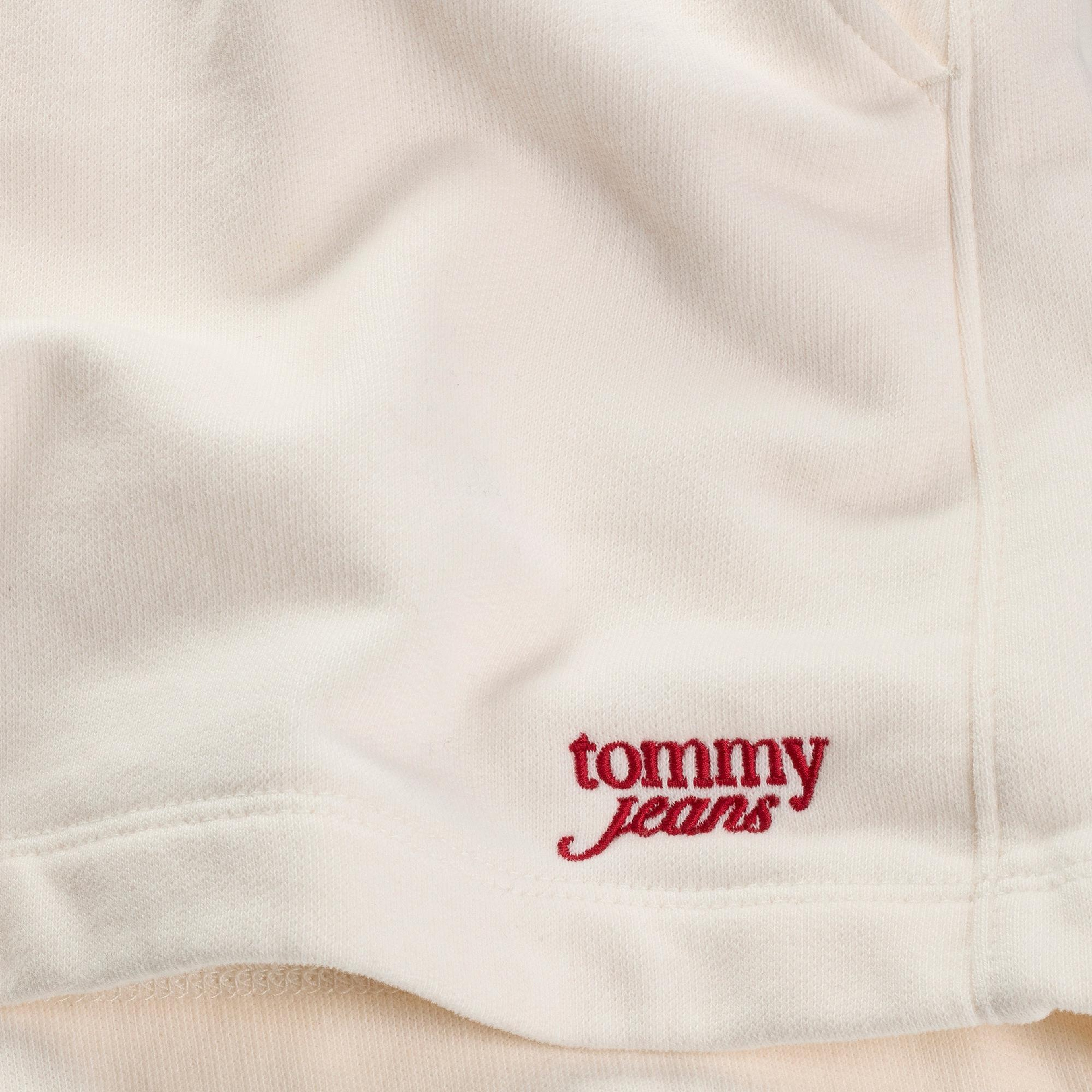 Tommy Jeans Script Kadın Beyaz Şort